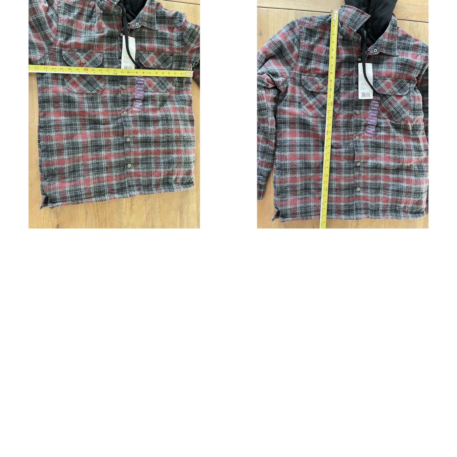 Vintage VINTAGE Berkley Jensen Quilted Hooded Flannel Shirt Jacket Zip Shacket Plaid M Men Size US M / EU 48-50 / 2 - 8 Thumbnail