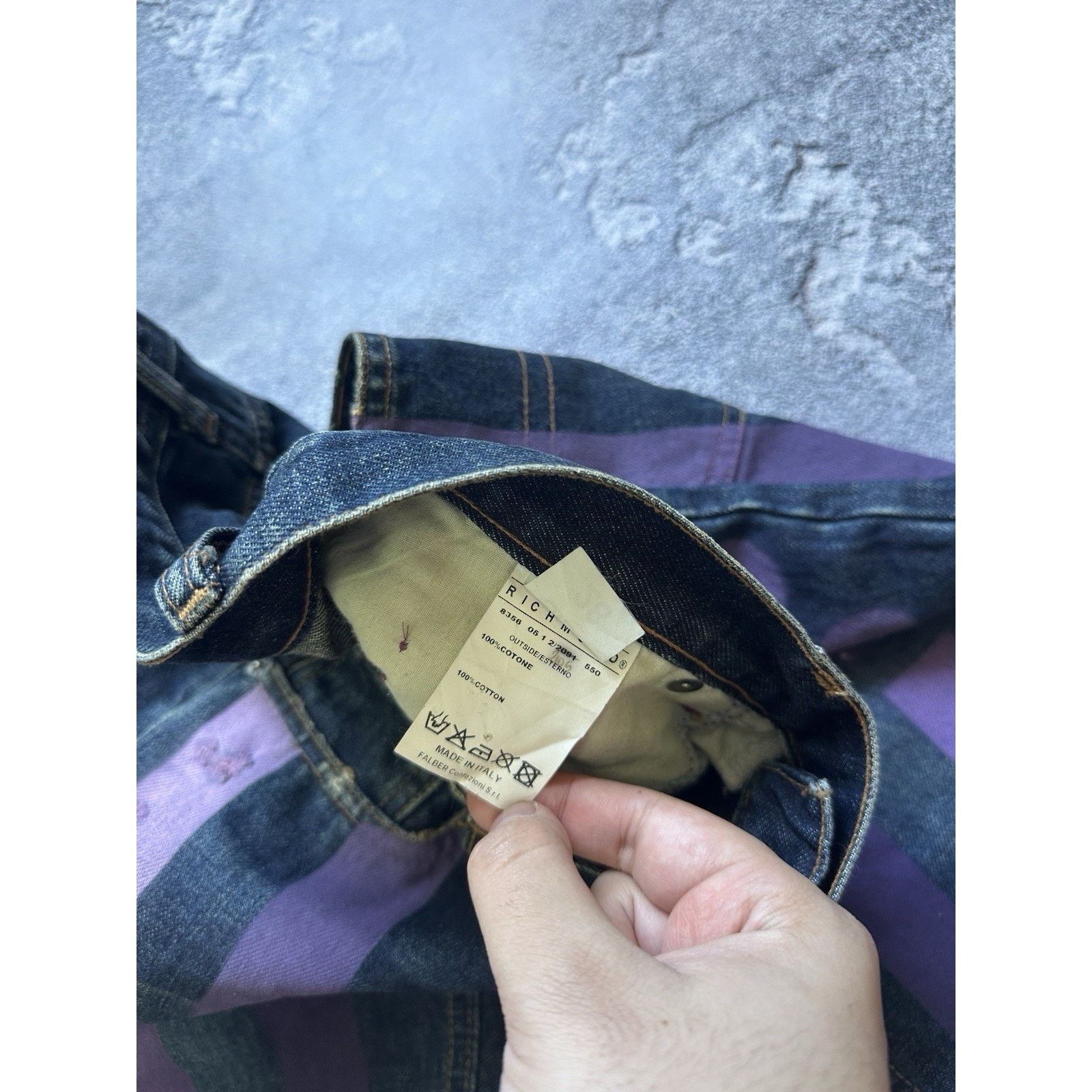 John Richmond Vintage John Richmond Bootcut Overprinted Punk Denim Pants Size 28" / US 6 / IT 42 - 7 Thumbnail