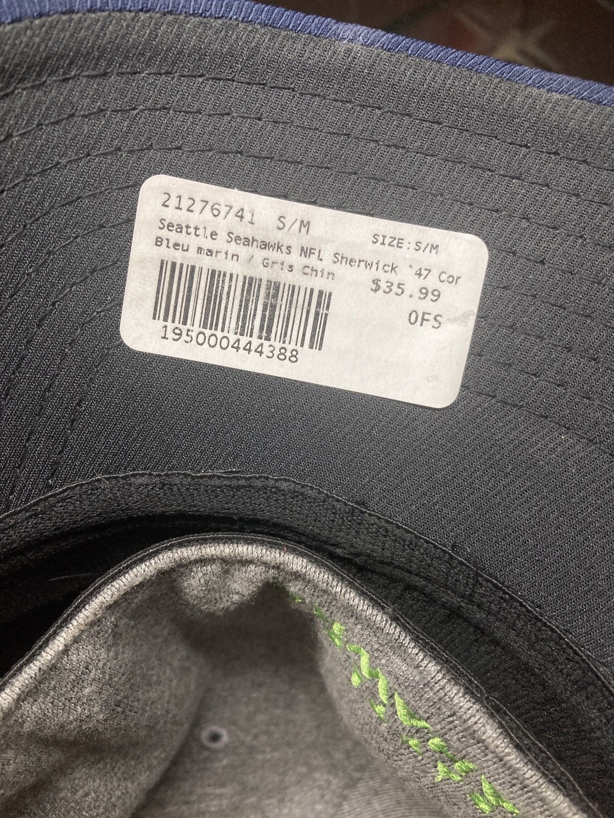 New Era Seattle Seahawks NFL 47 Brand Contender Stretch Flex Fit hat Size ONE SIZE - 6 Thumbnail