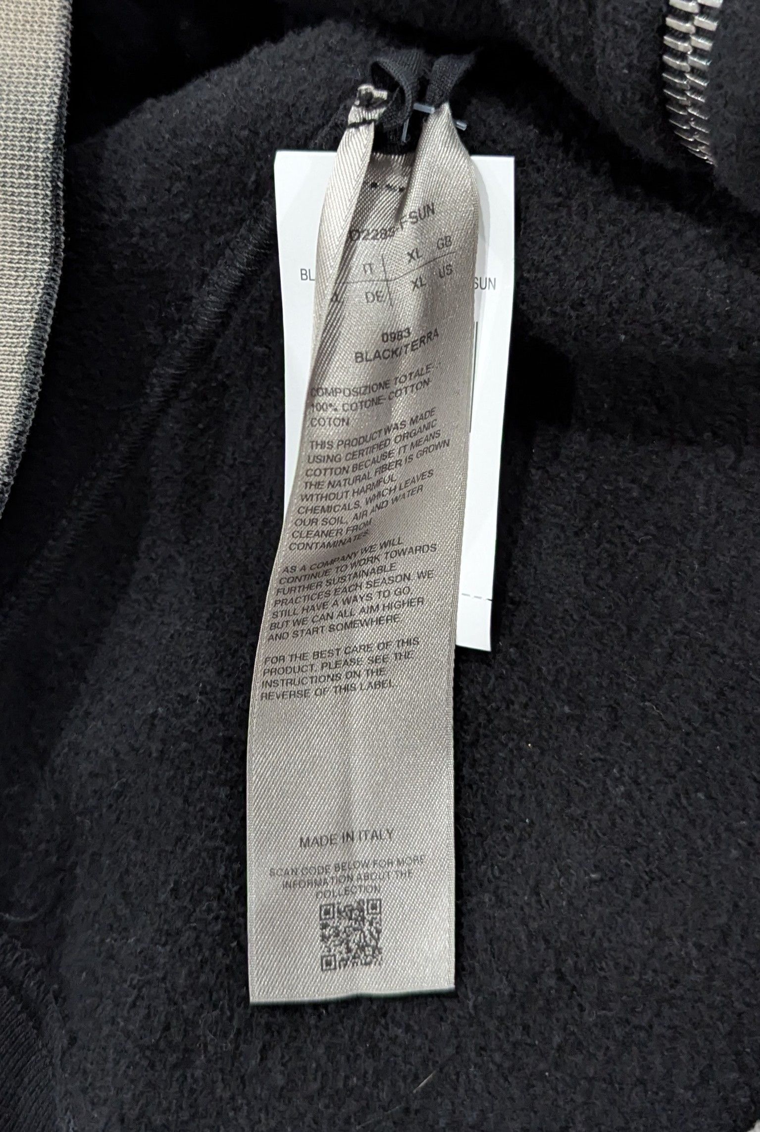Rick Owens Drkshdw DRKSHDW RICK OWENS Flame Terry Zip Hoodie Black XL Size US XL / EU 56 / 4 - 6 Thumbnail