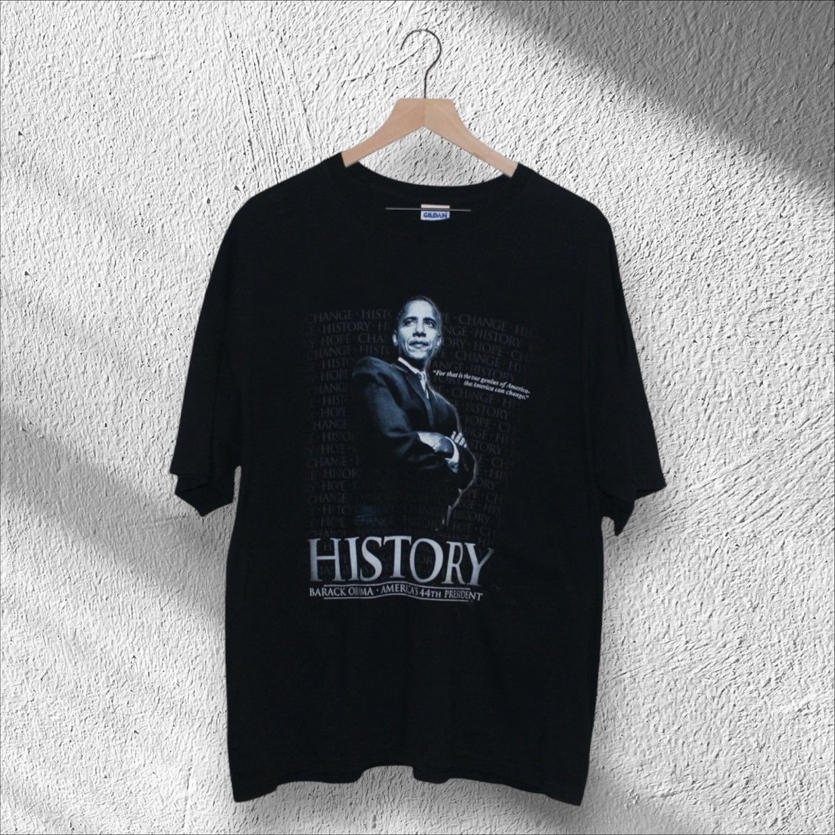 Vintage Vintage 2008 Barack Obama 44th President History Shirt XL Size US XL / EU 56 / 4 - 1 Thumbnail