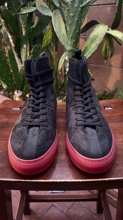 Daniel Patrick Daniel Patrick Men's Hightop Black Red Shoes Size 8 41 Pre- Size US 8 / EU 41 - 3 Thumbnail