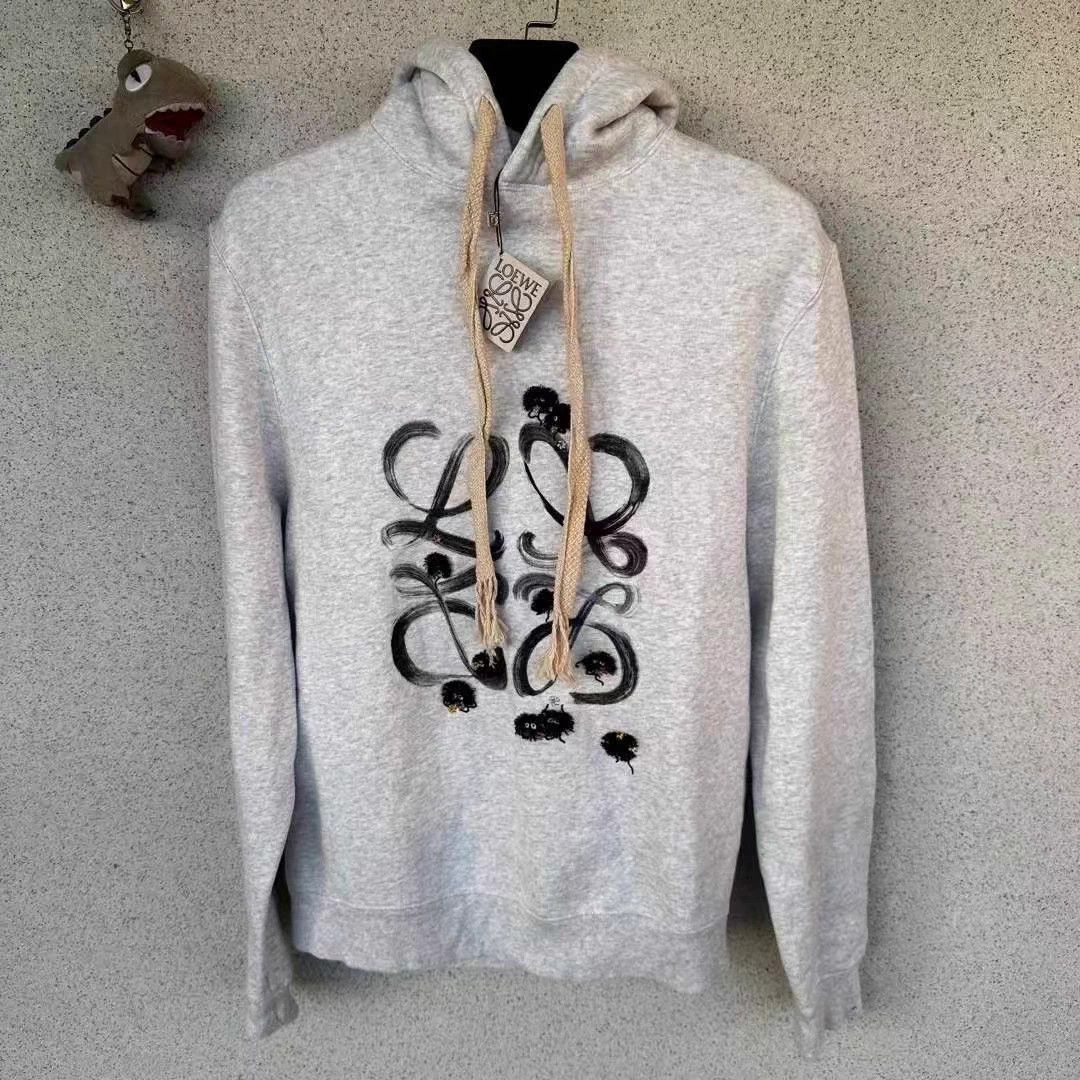 Loewe Loewe Black Oversize Hoodie Size S / US 4 / IT 40 - 1 Thumbnail