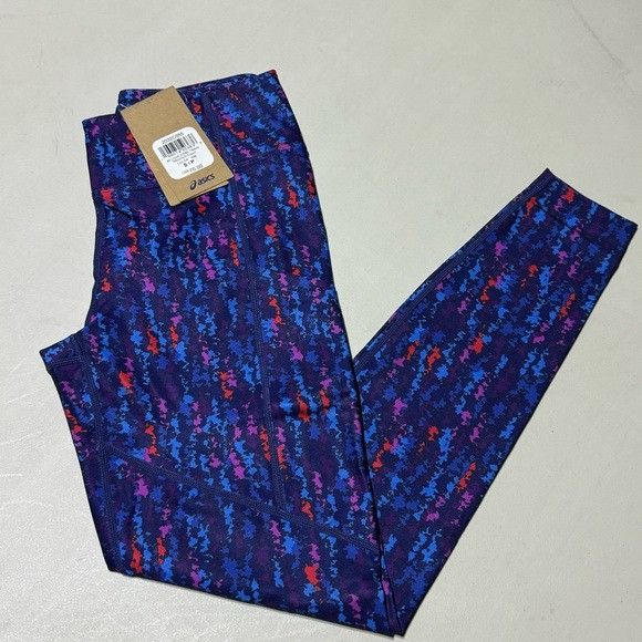 Asics NWT ASICS 92 LOVE CORE TRAIN PRINTED TIGHT LEGGINGS SZ SMALL Size 24" / US 00 / IT 34 - 2 Thumbnail