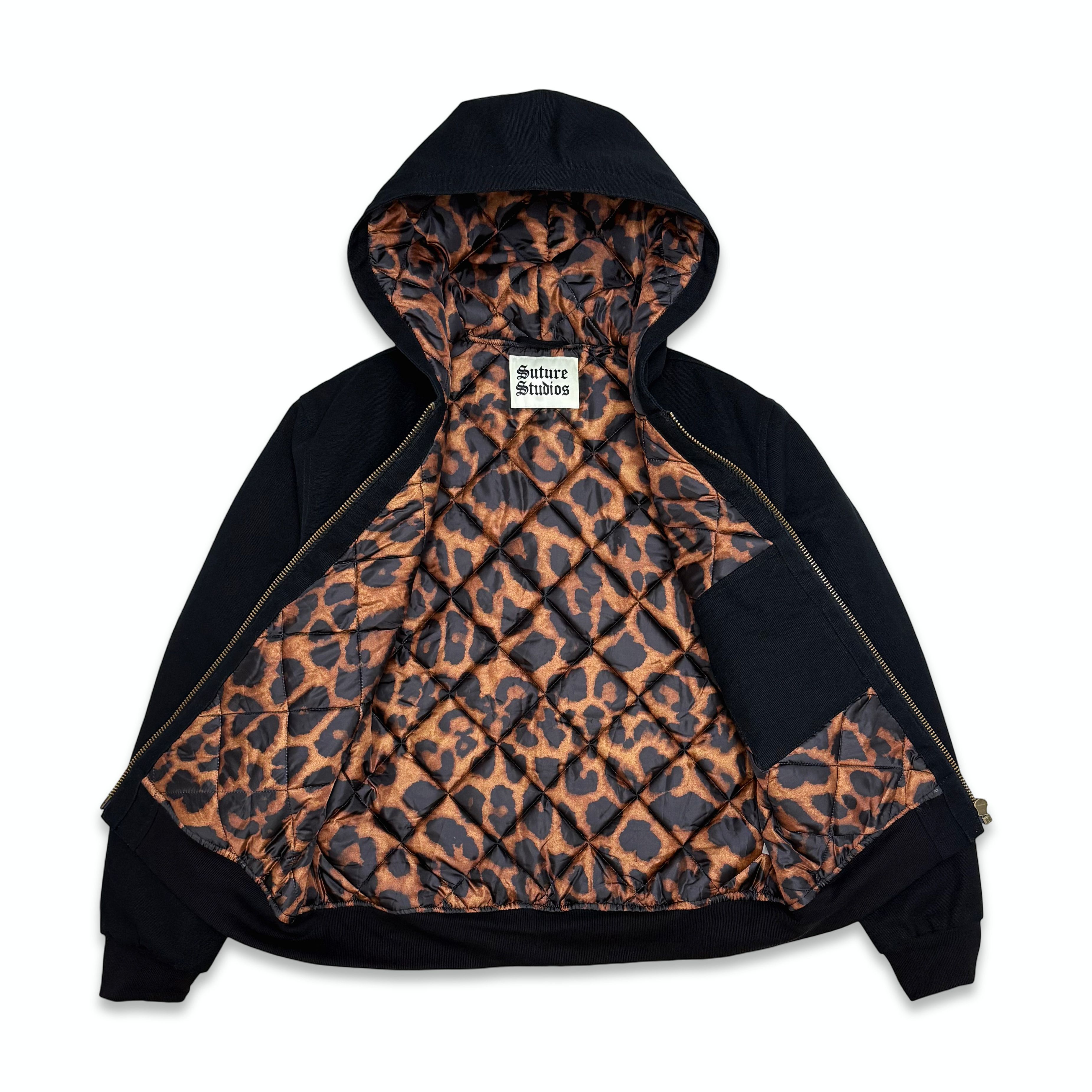 Other Suture Studios 16oz. Canvas Hooded Work Jacket Black Leopard Size US XL / EU 56 / 4 - 3 Thumbnail