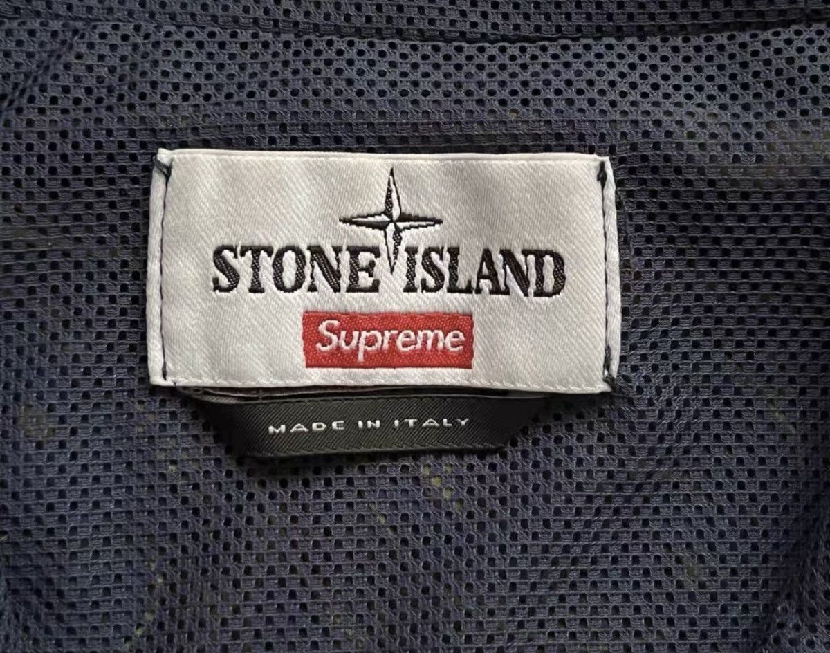 Stone Island × Supreme Supreme stone island anroak bandana jacket navy Size US L / EU 52-54 / 3 - 4 Thumbnail