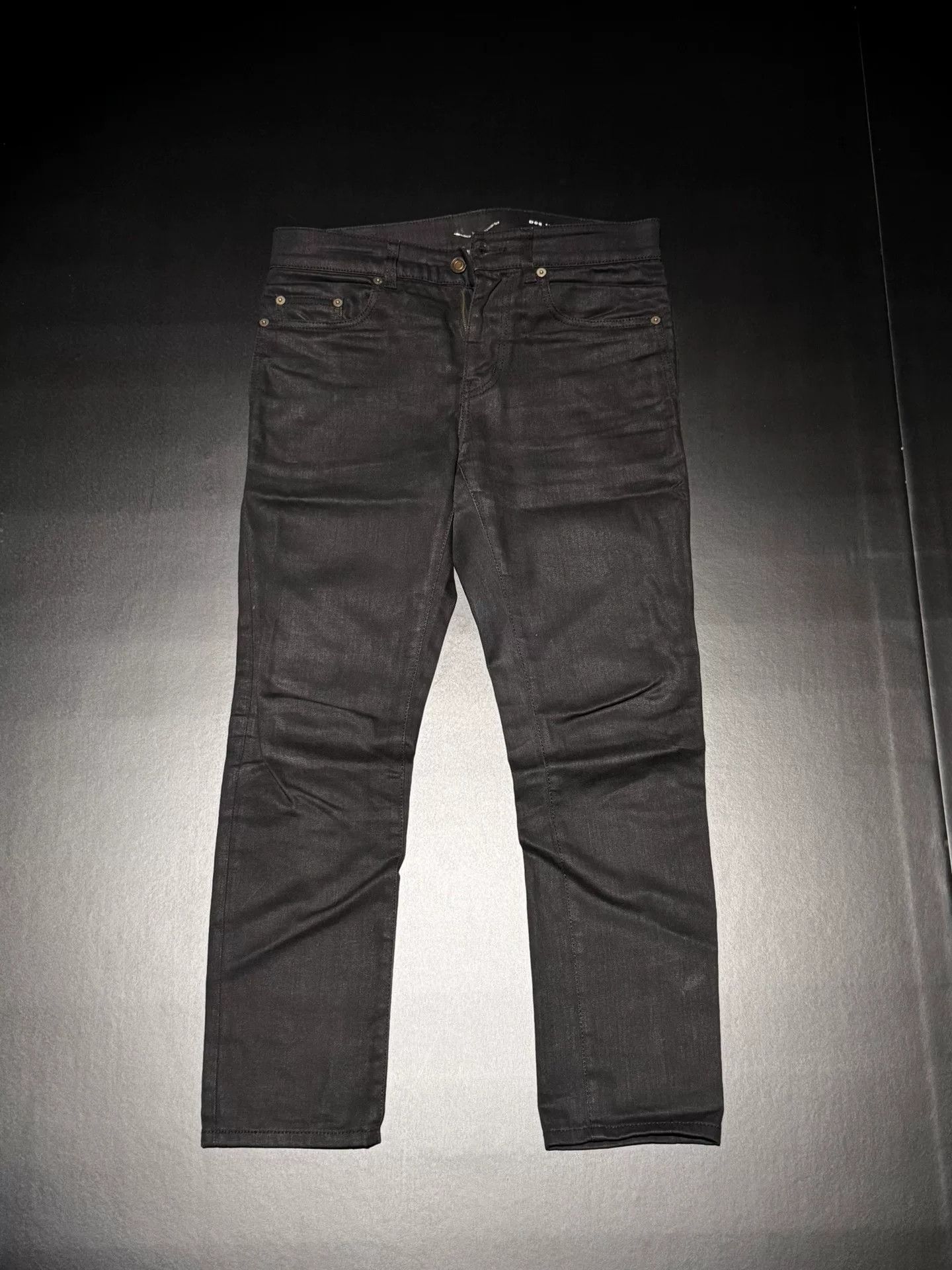 Saint Laurent Paris Saint Laurent D02 Slim Black Denim Size US 29 - 1 Thumbnail