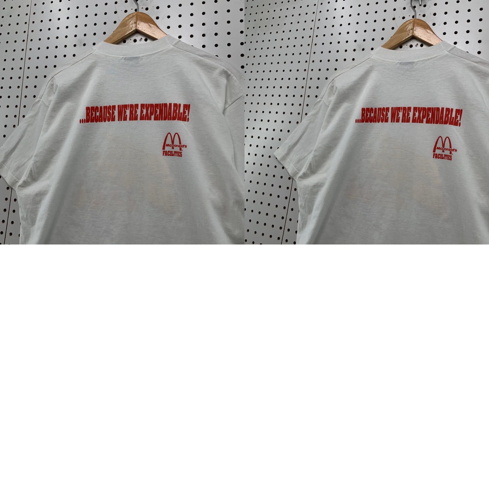 Fruit Of The Loom VINTAGE Fruit of the Loom SHirt Men XL White Mcdonalds Flames Fire 90s 1990s USA Smoke Jumpers Graphic Print Crew Neck Short Sleeve T-Shirt Size US XL / EU 56 / 4 - 9 Thumbnail