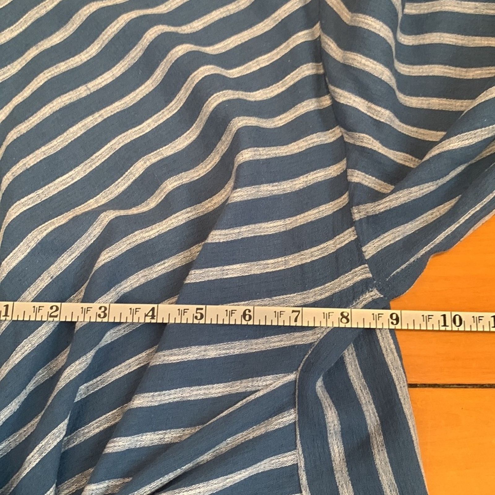 Vintage Suzanne Betro striped gauzy blouse tie front Size XL / US 12-14 / IT 48-50 - 9 Thumbnail