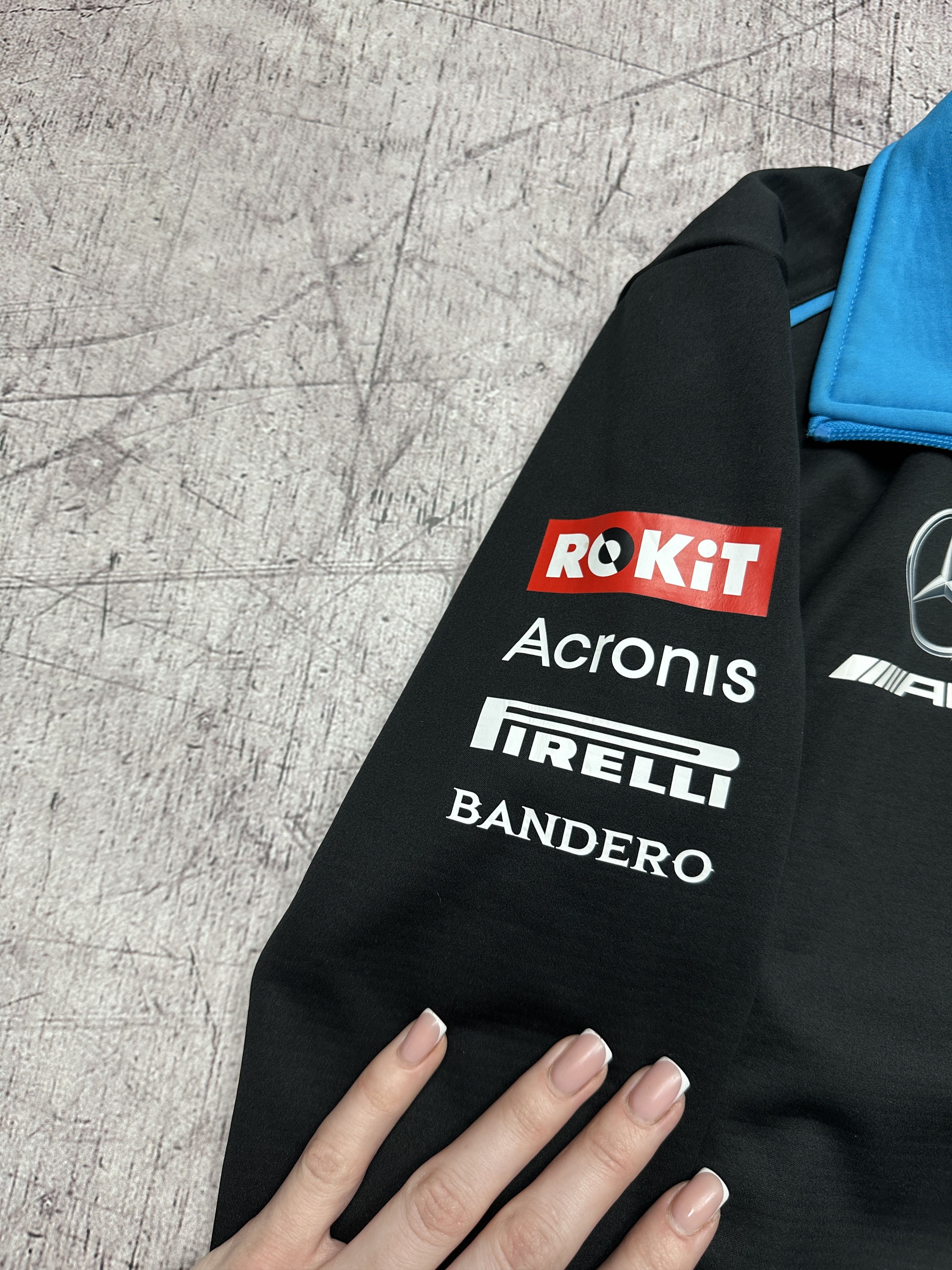 Formula 1 Mercedes Benz AMG Rokit Williams Racing Mens Jacket Size US S / EU 44-46 / 1 - 4 Thumbnail