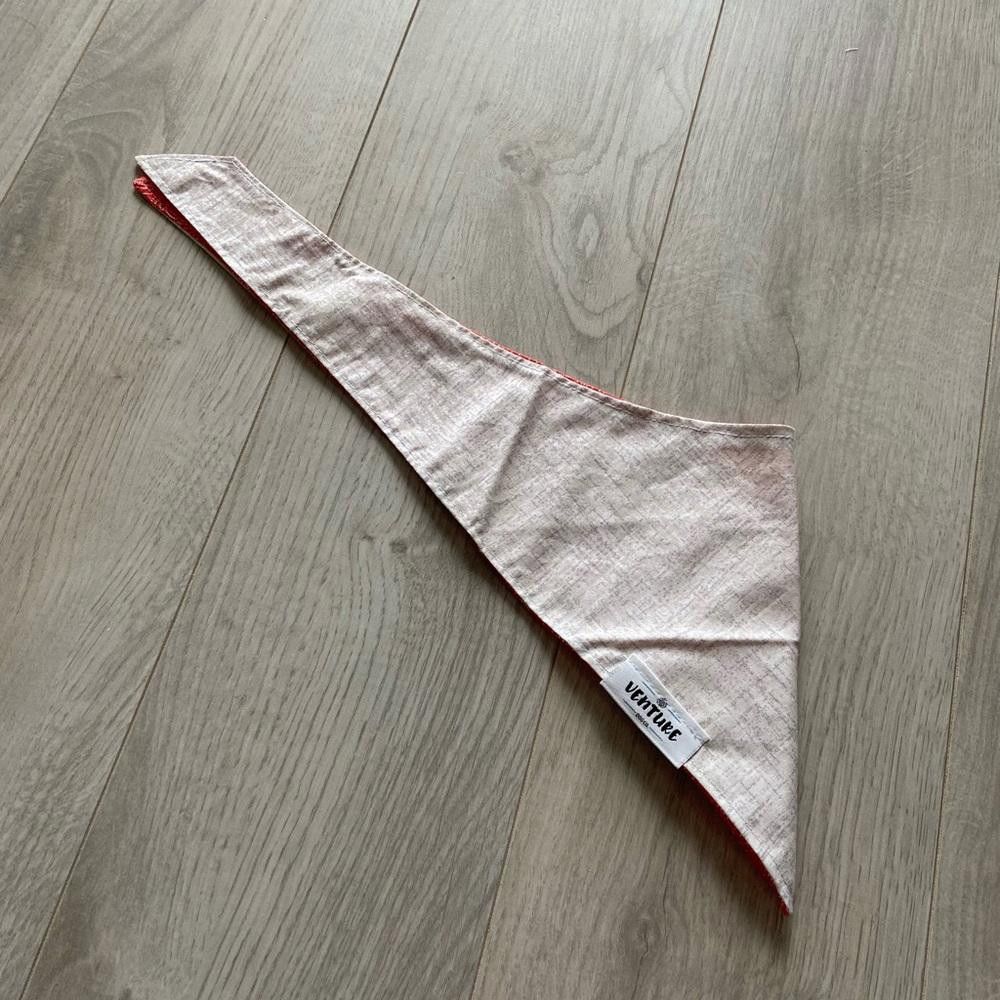 Designer Venture Dog Co Pink and White Dog Bandana Size ONE SIZE - 2 Thumbnail