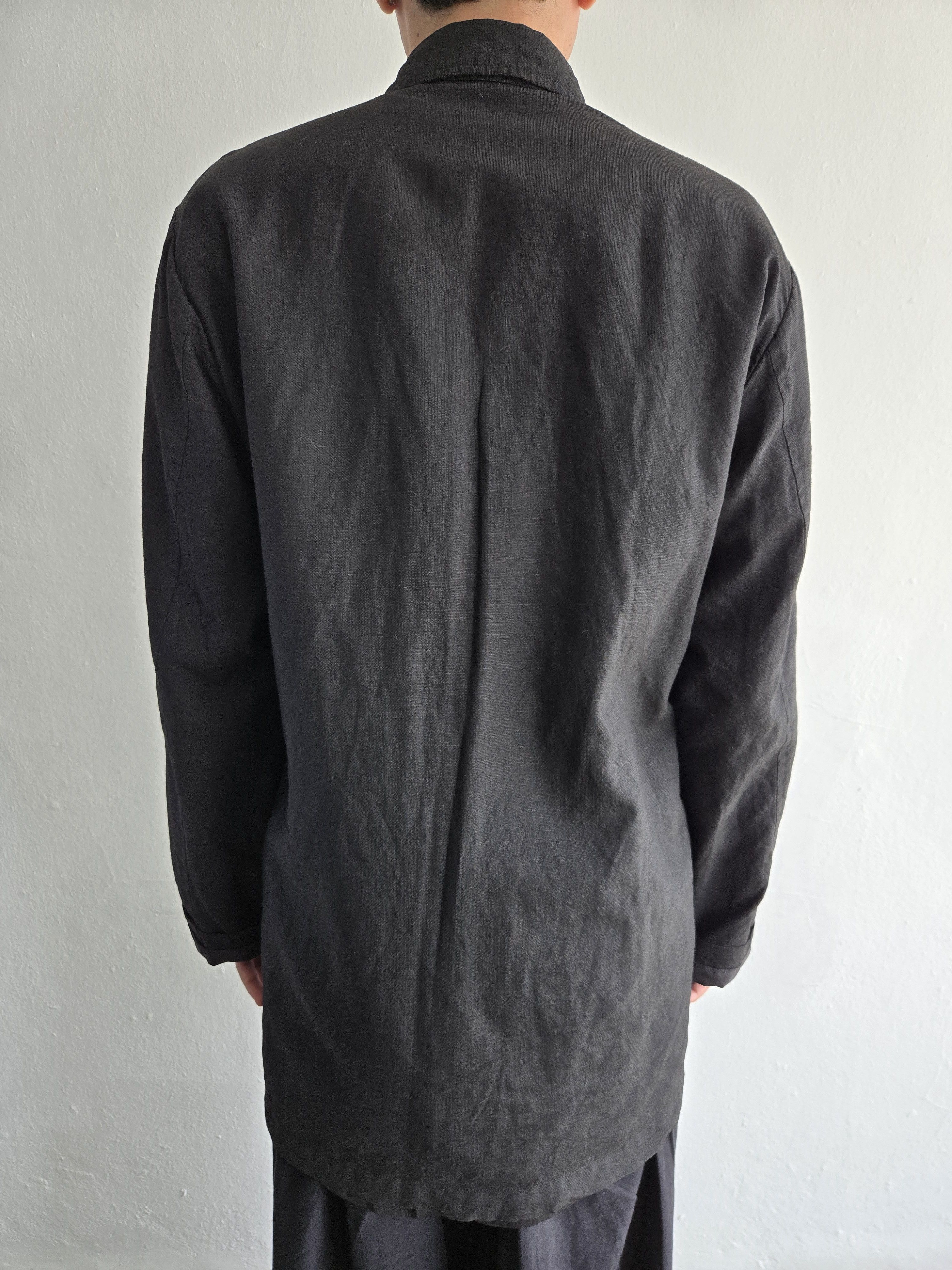 Yohji Yamamoto 03ss Yohji Yamamoto pour homme linen/wool jacket Size US L / EU 52-54 / 3 - 2 Thumbnail