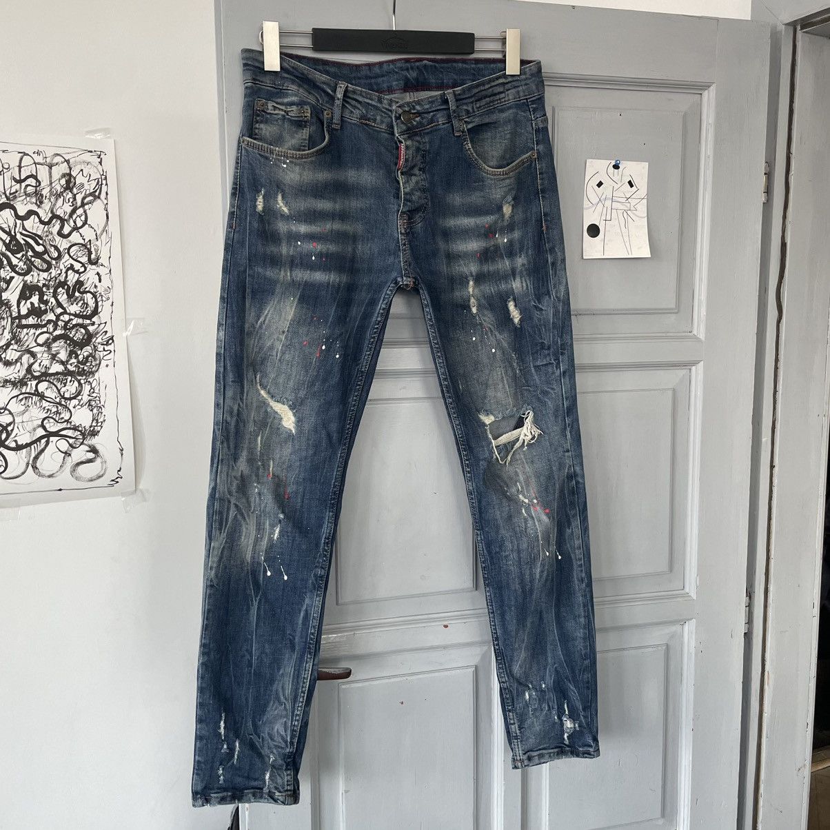 Dsquared2 Vintage Dsquared2 Distressed Denim Pants Size US 32 / EU 48 - 4 Thumbnail