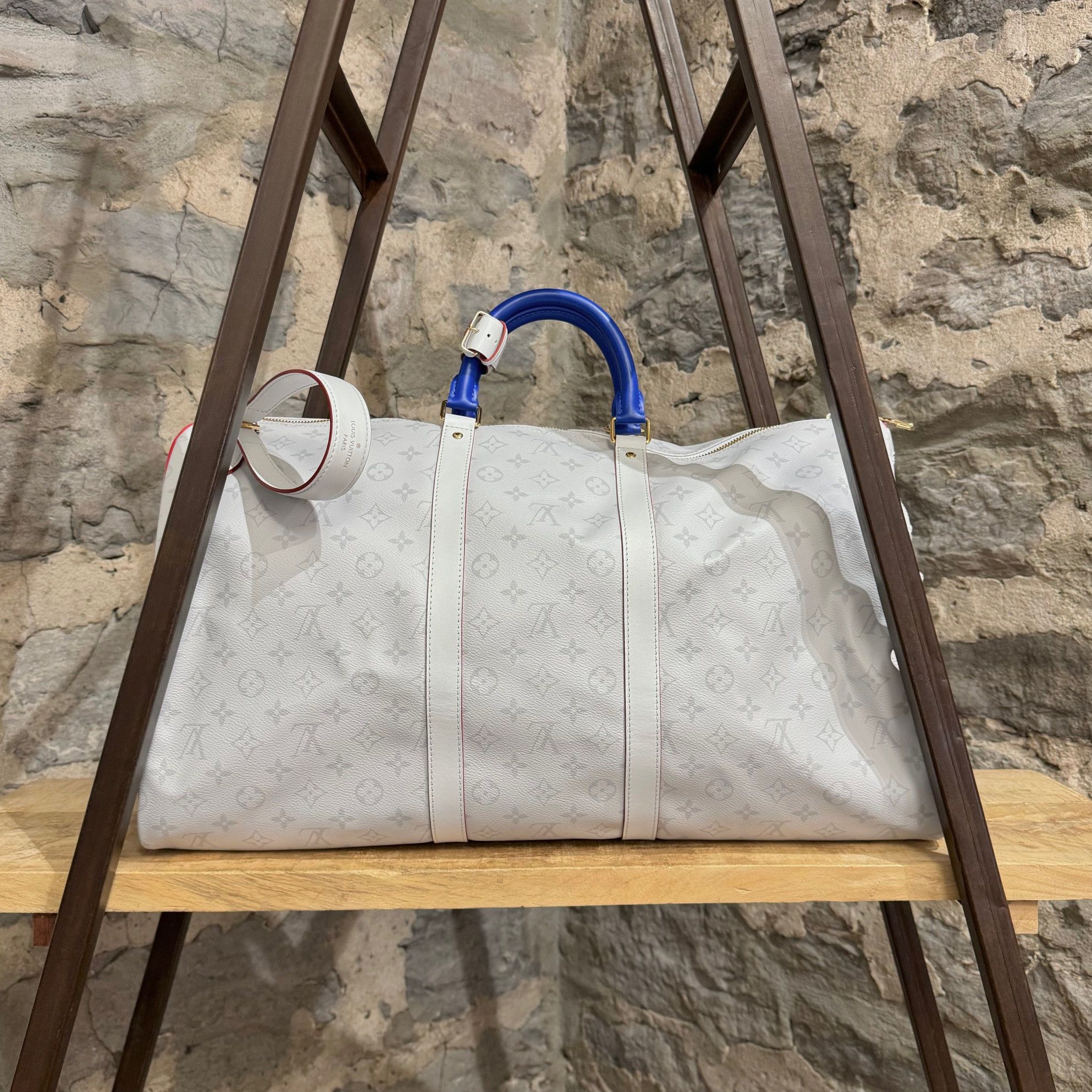Louis Vuitton × NBA Louis Vuitton X NBA Antarctica Monogram Basket Keepall 55 Size ONE SIZE - 8 Thumbnail