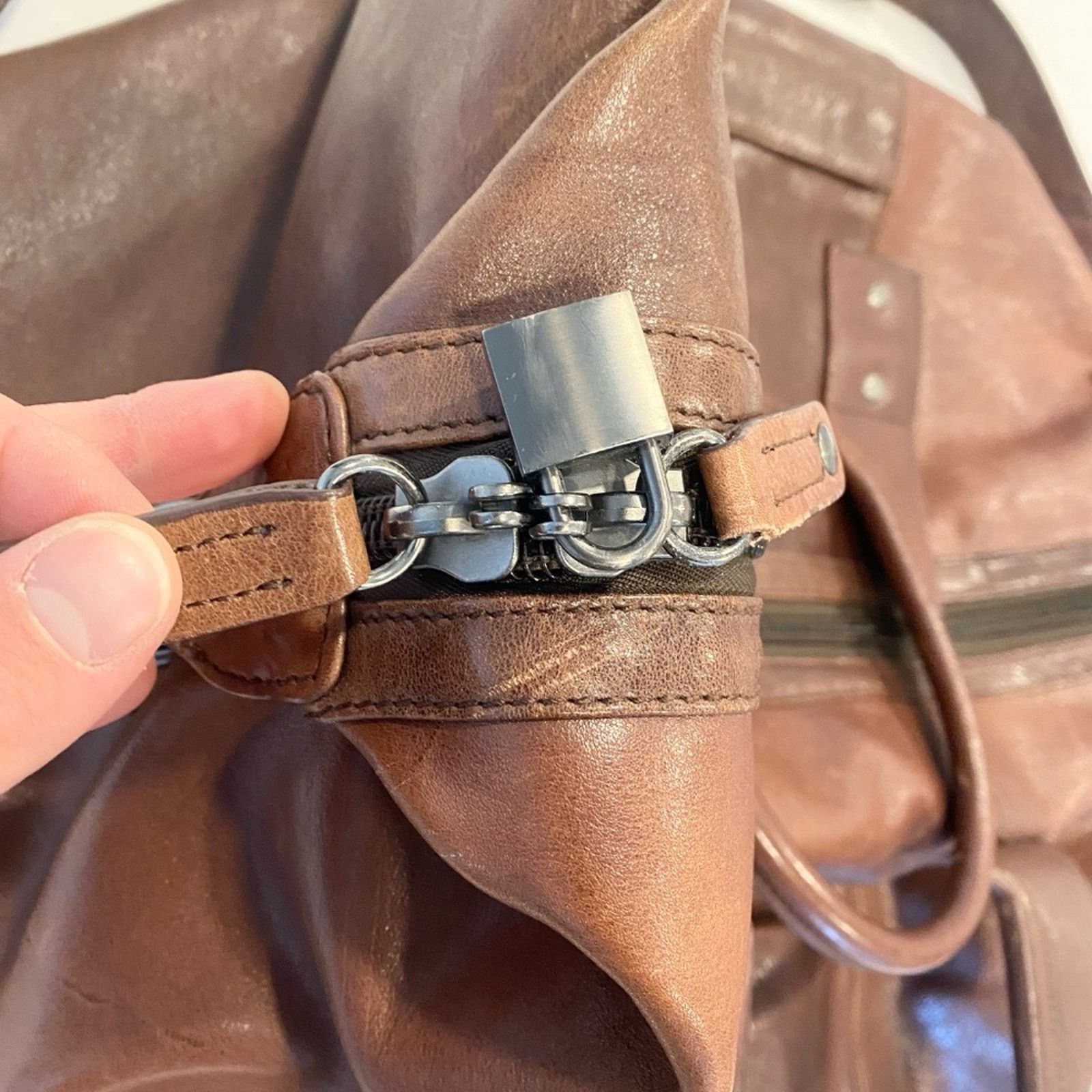 Kenneth Cole Kenneth Cole Leather Weekender Duffle Bag Size ONE SIZE - 12 Thumbnail