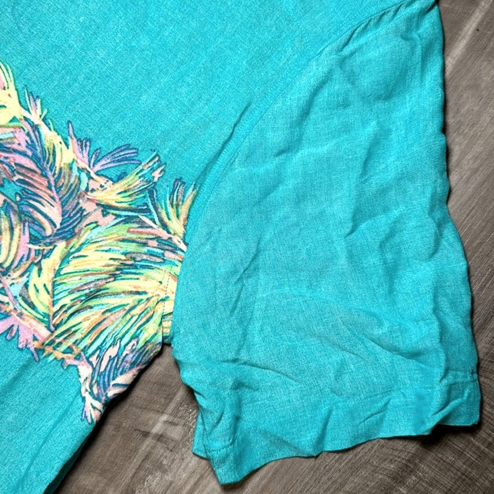 Chubbies Chubbies Shirt Men Large Green Rayon Short Sleeve Button-Up NWT Nutter The Nutter Green Room Hawaiian Size US 33 - 4 Thumbnail