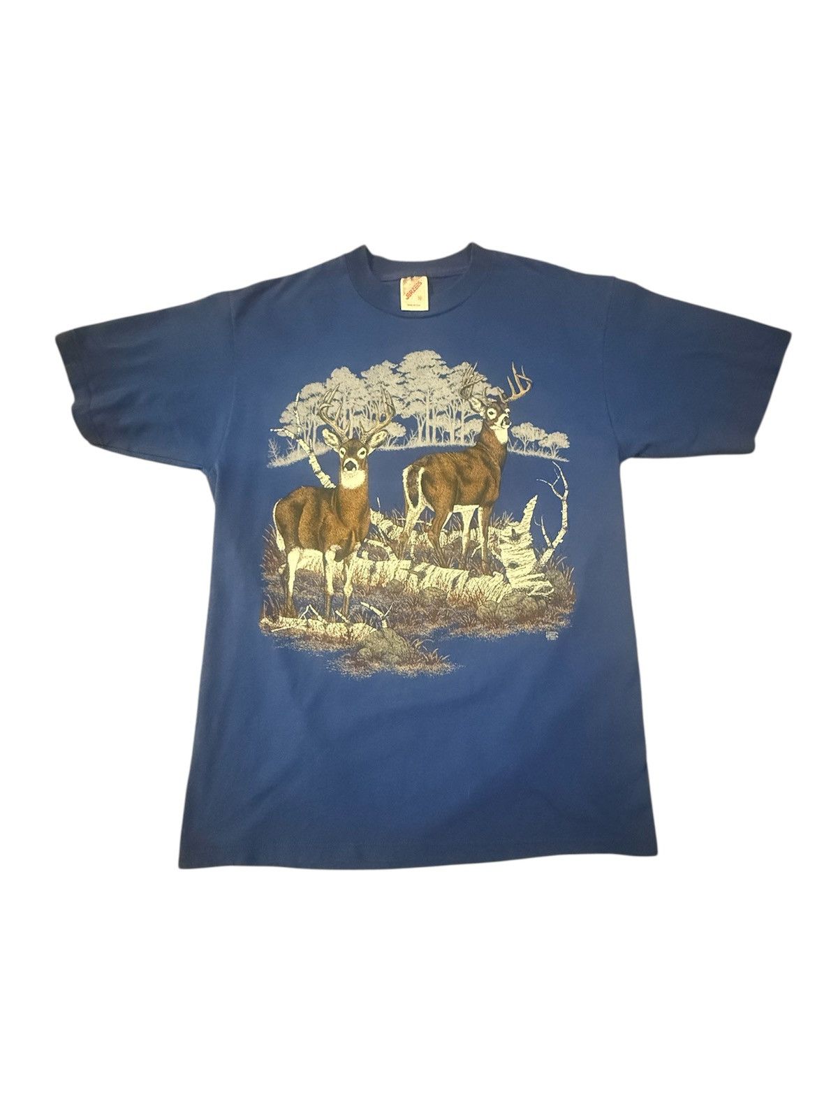 Jerzees Vtg Deer Scenic Shirt Size US M / EU 48-50 / 2 - 1 Thumbnail