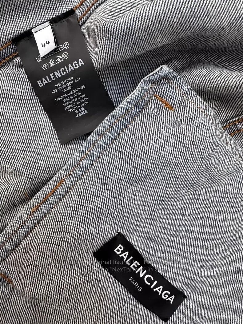 Balenciaga Balenciaga Denim Jacket Size US S / EU 44-46 / 1 - 4 Thumbnail