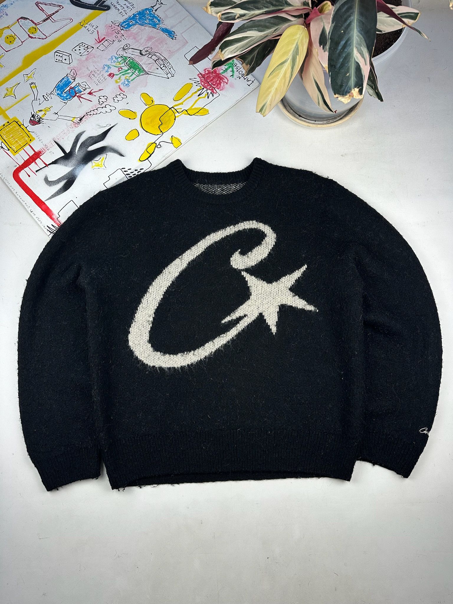 Corteiz CORTEIZ C Star Mohair Knit Sweater | Grailed