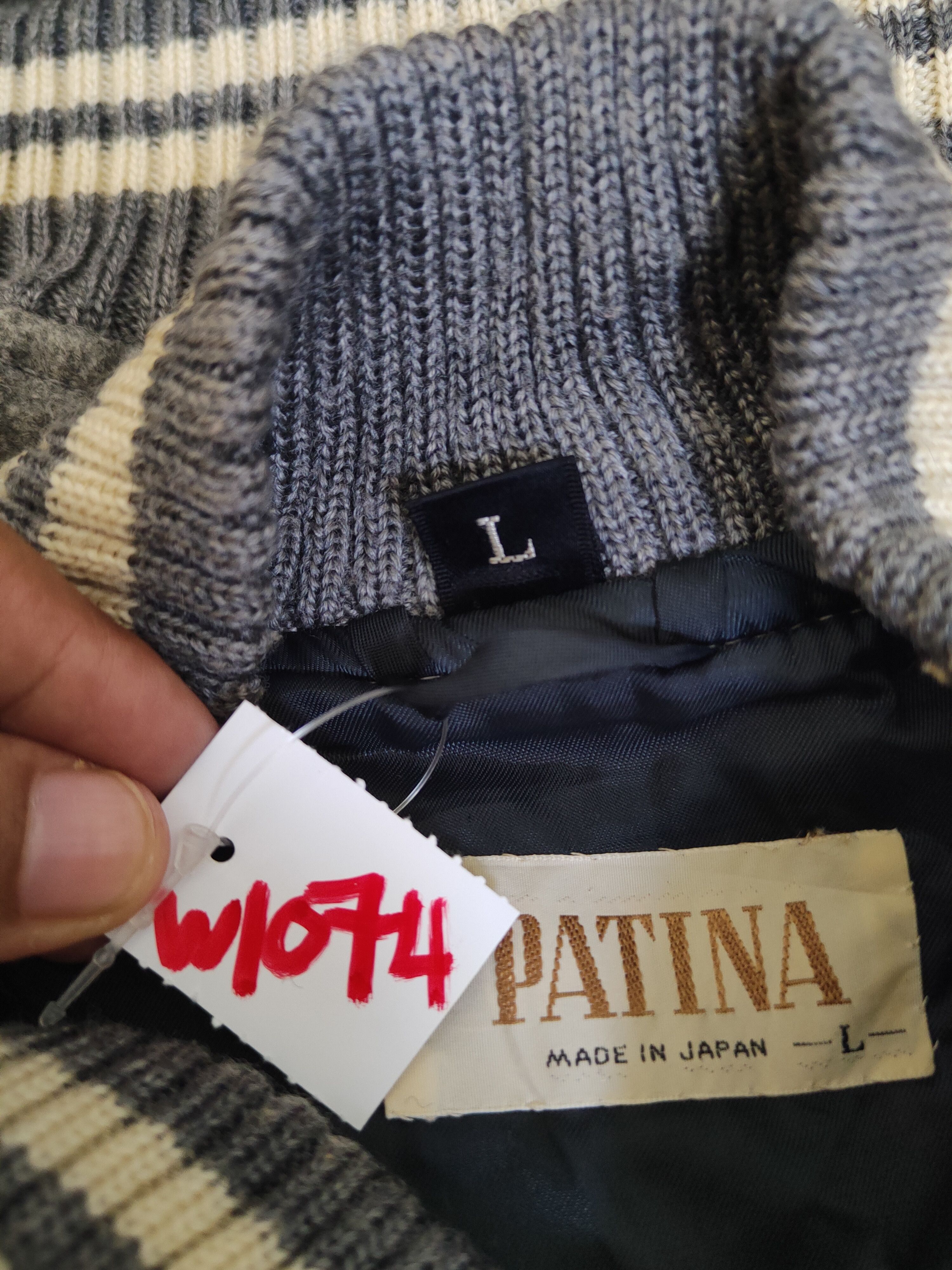 Japanese Brand Patina Gray Cream Varsity Jackets #W1074 Size US L / EU 52-54 / 3 - 10 Thumbnail