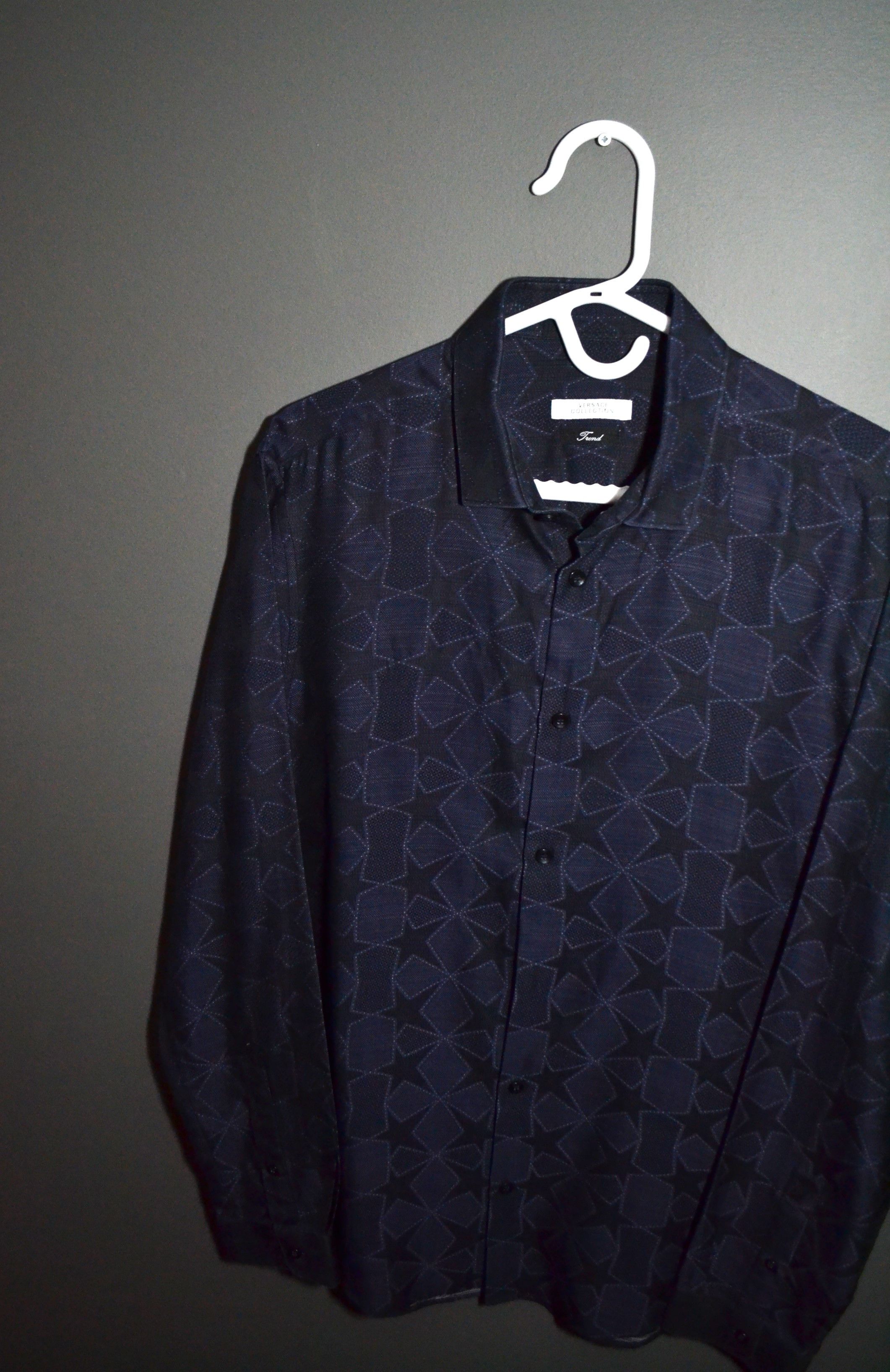 Versace Versace Collection Trend 16 41 M Size Star Pattern Shirt Size US M / EU 48-50 / 2 - 3 Thumbnail