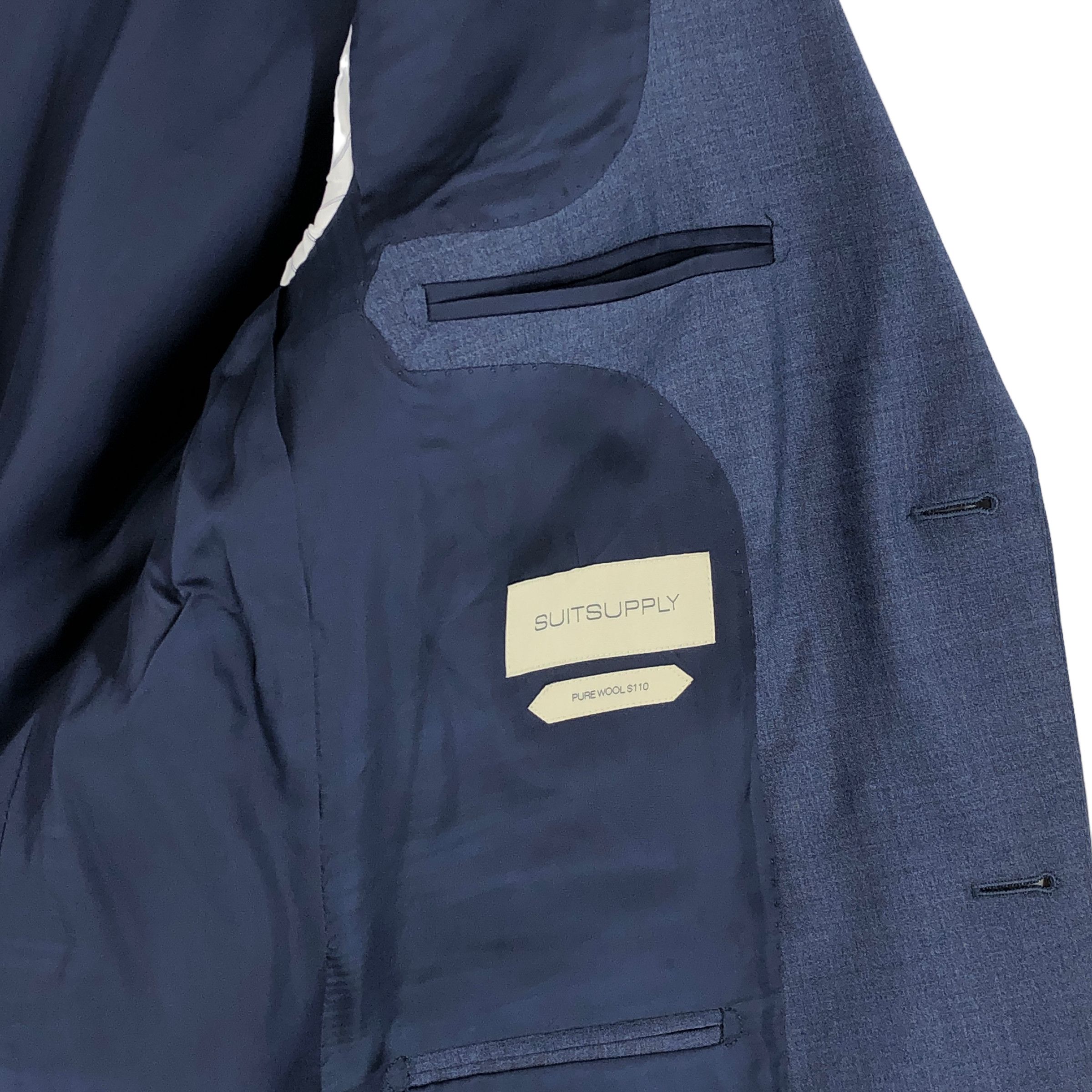 Suitsupply Napoli Single Breasted Wool Blazer Size EU:50; UK:40; US:40R Size 40R - 7 Thumbnail
