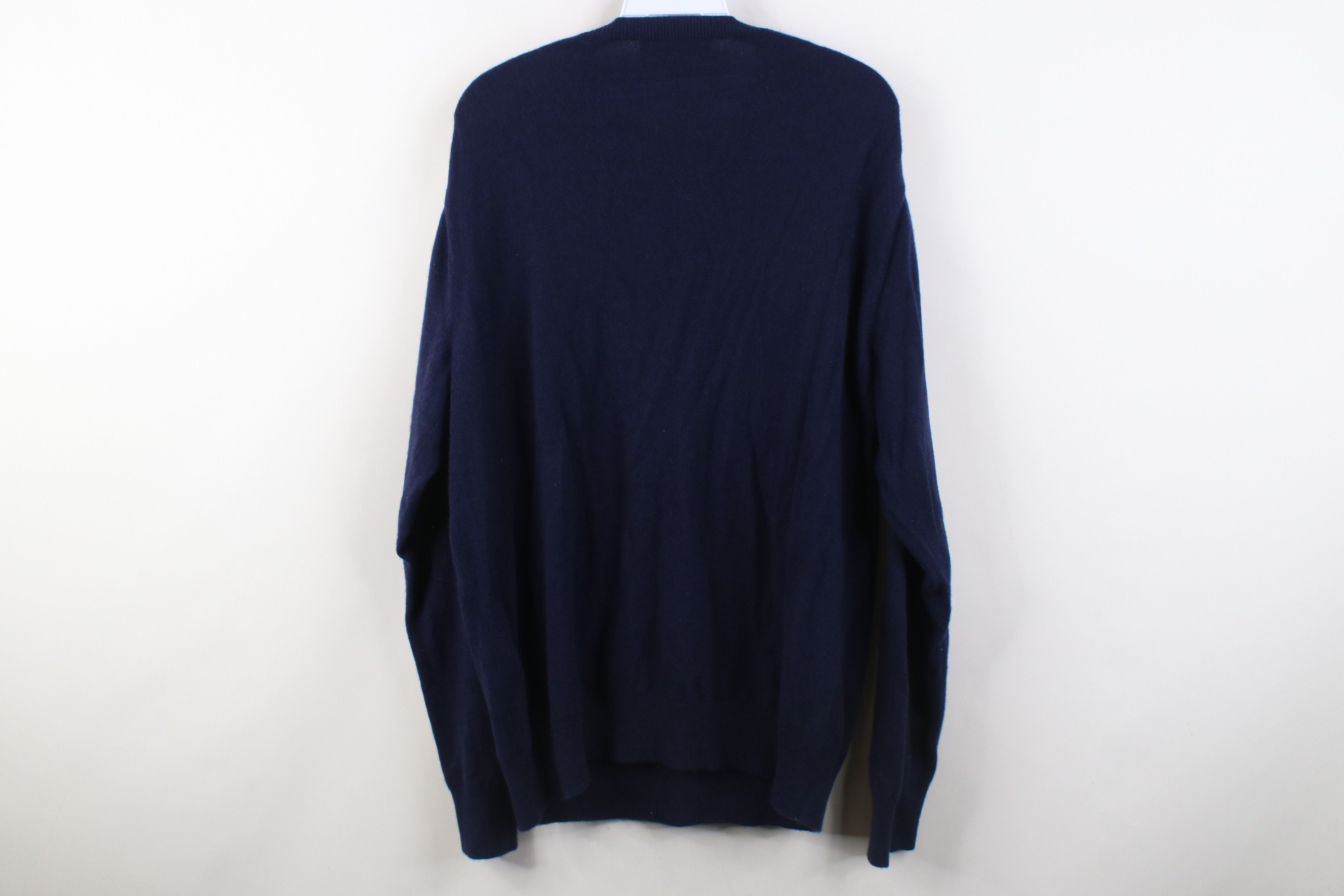 Vineyard Vines Vineyard Vines Soft Cashmere Knit V-Neck Sweater Navy Blue Size US L / EU 52-54 / 3 - 9 Thumbnail