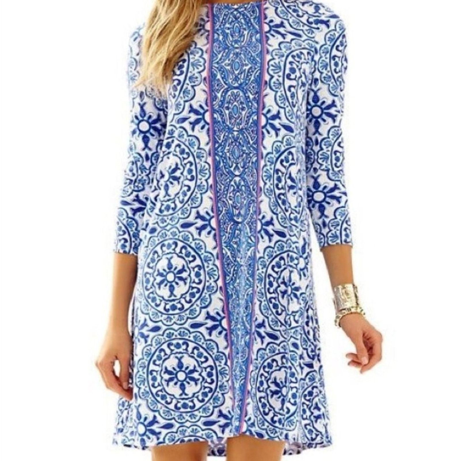 Lilly Pulitzer Lilly Pulitzer Pooling Around Ophelia Dress Large comfort Size L / US 10 / IT 46 - 1 Thumbnail