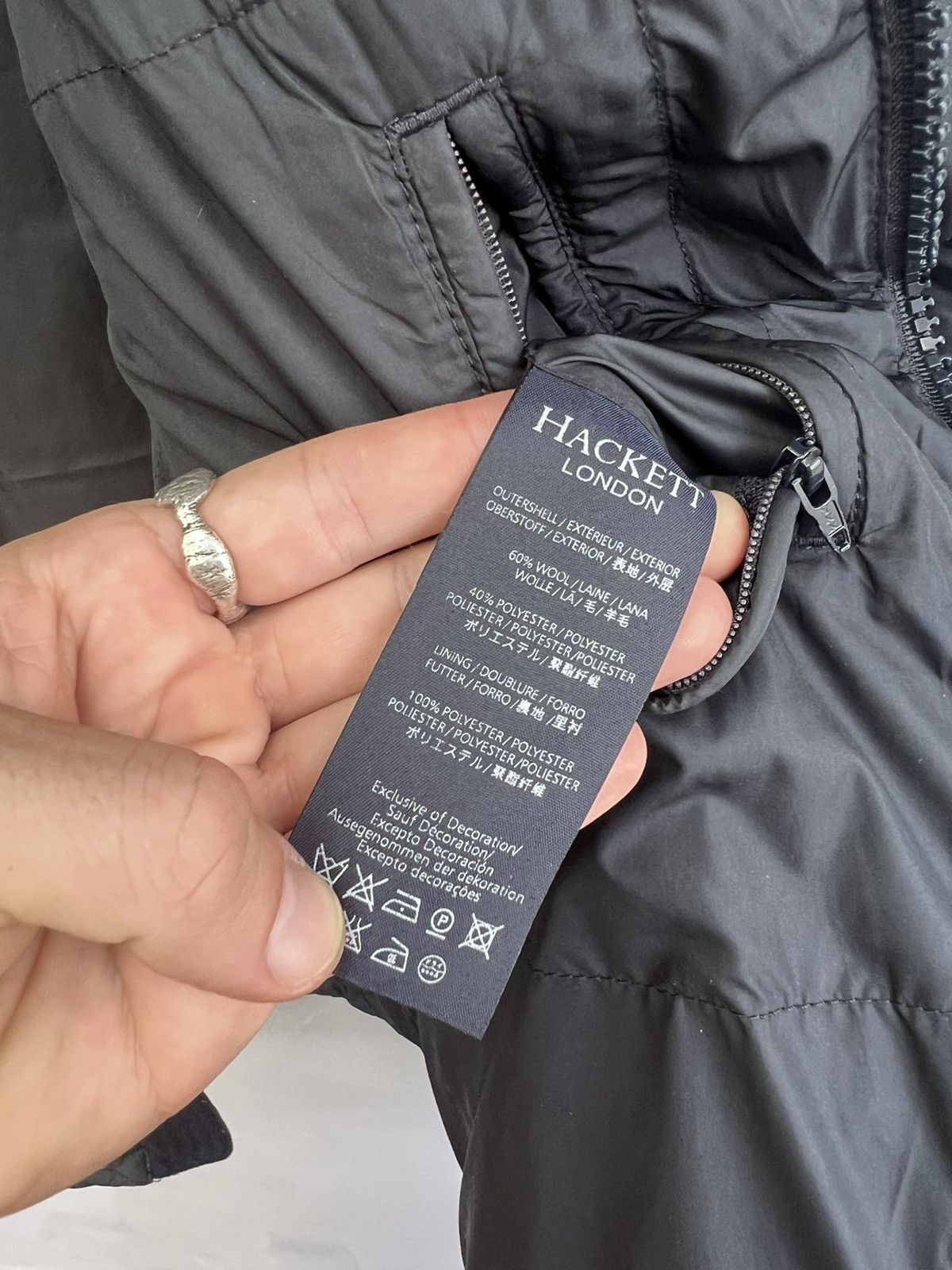 Designer × Hackett HACKETT WOOL COUNTRY PARKA PUFFER JACKET Size US M / EU 48-50 / 2 - 7 Thumbnail