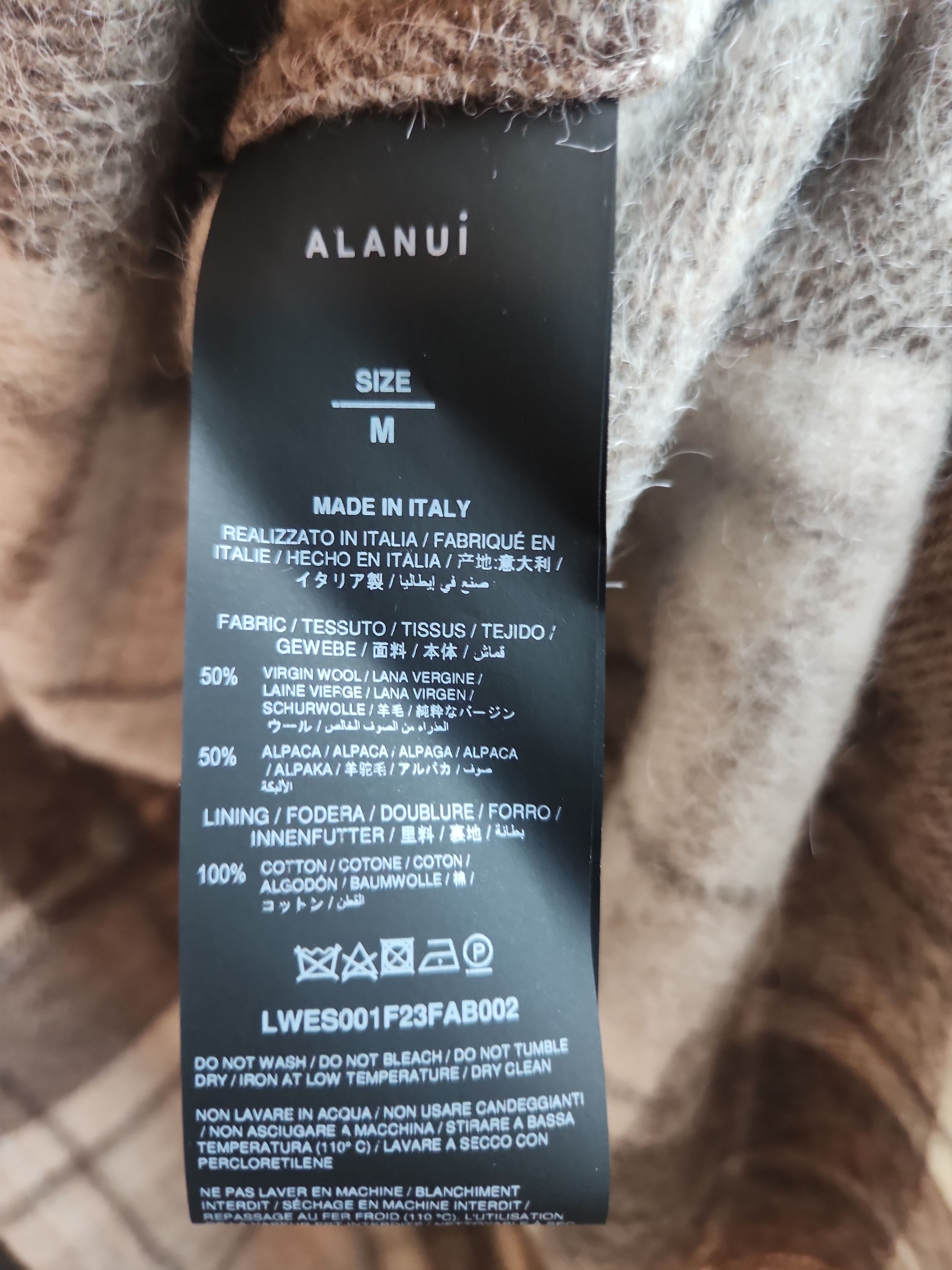 Alanui Alpaca/Virgin wool check jacket Size US M / EU 48-50 / 2 - 5 Thumbnail