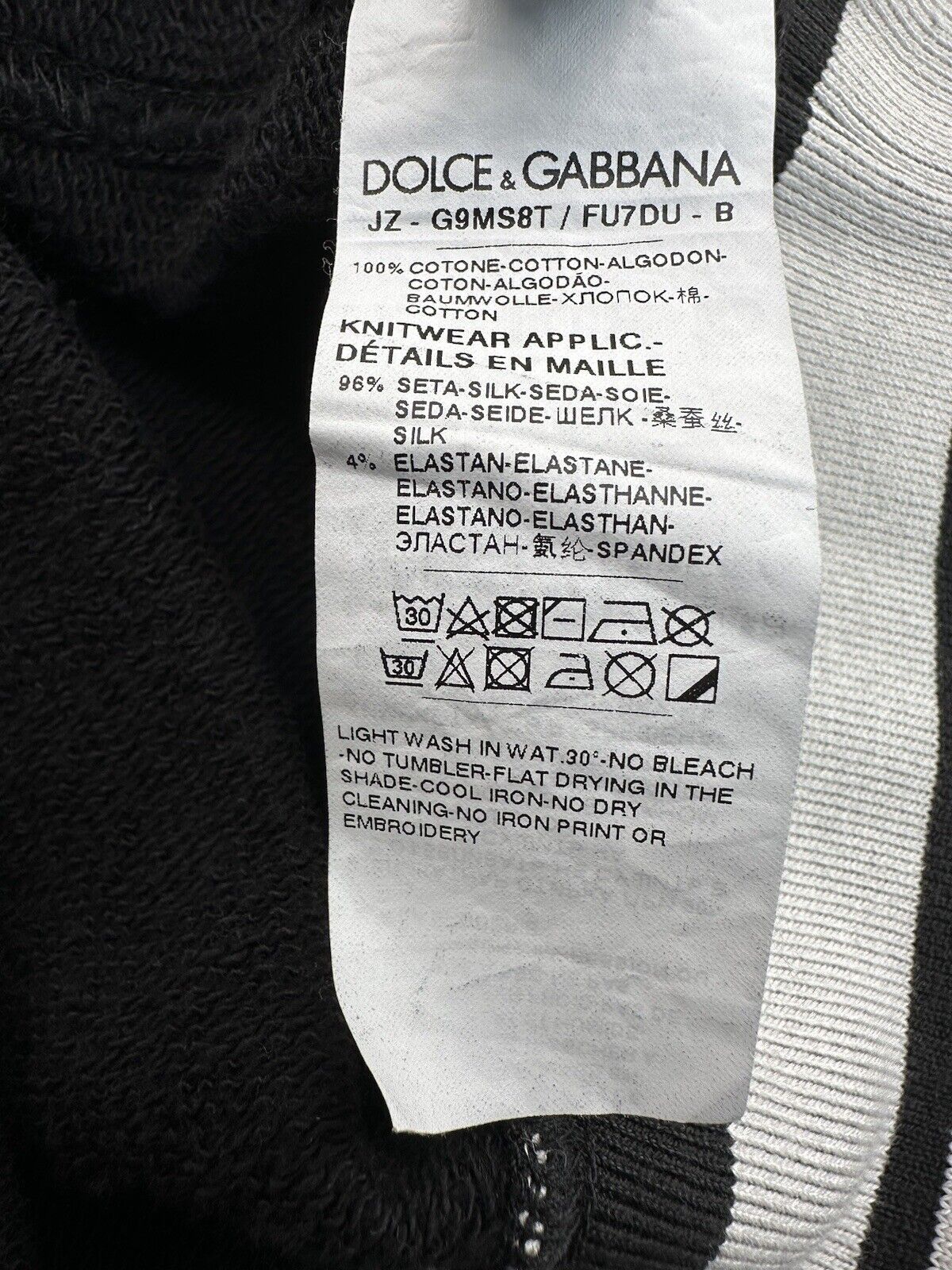 Dolce & Gabbana Size-EU-44/XS New Dolce&Gabbana Men's Sweatshirt Size US S / EU 44-46 / 1 - 8 Thumbnail