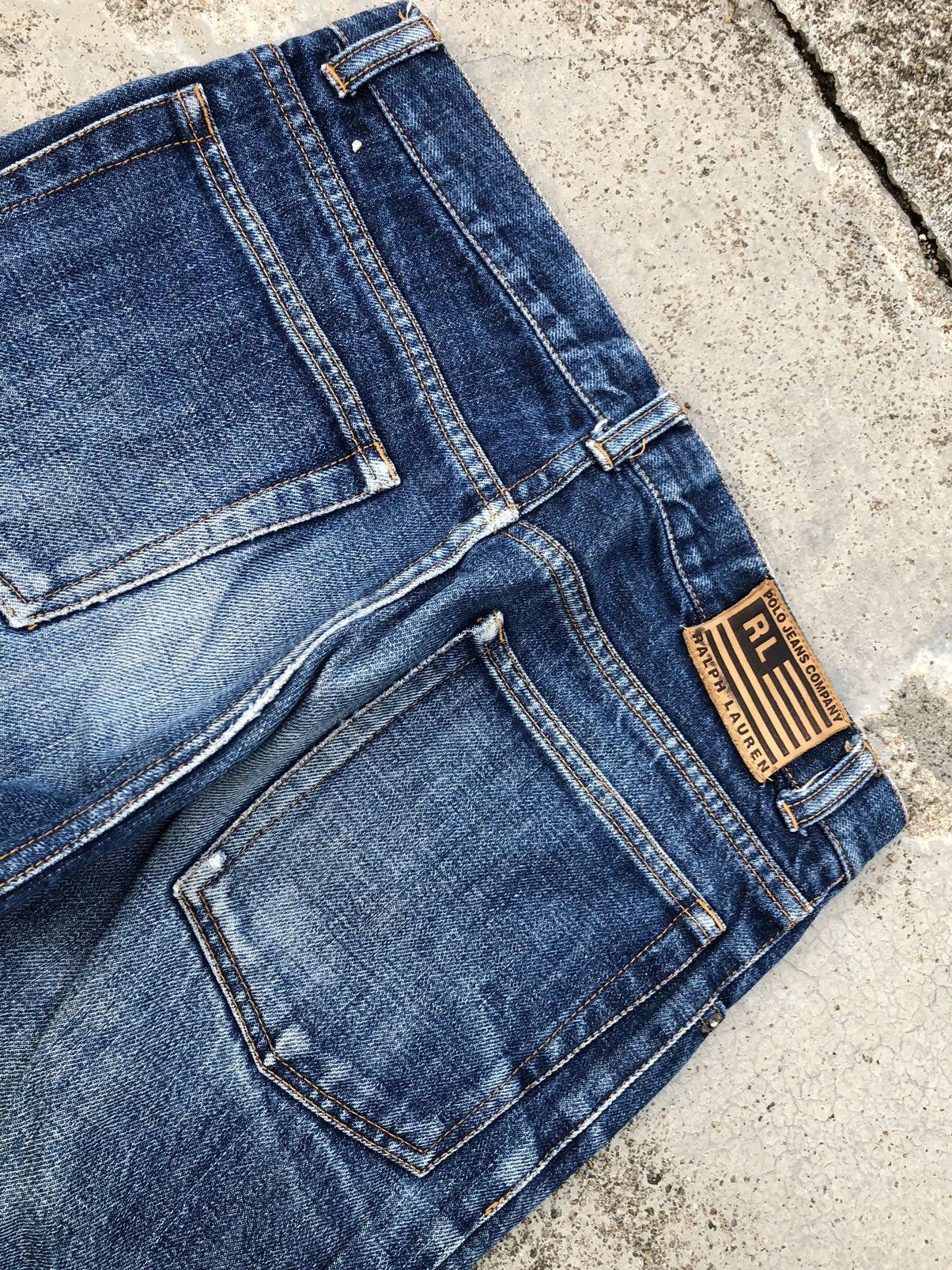 Polo Ralph Lauren VINTAGE POLO JEANS DISTRESSED DENIM Size US 28 / EU 44 - 7 Thumbnail