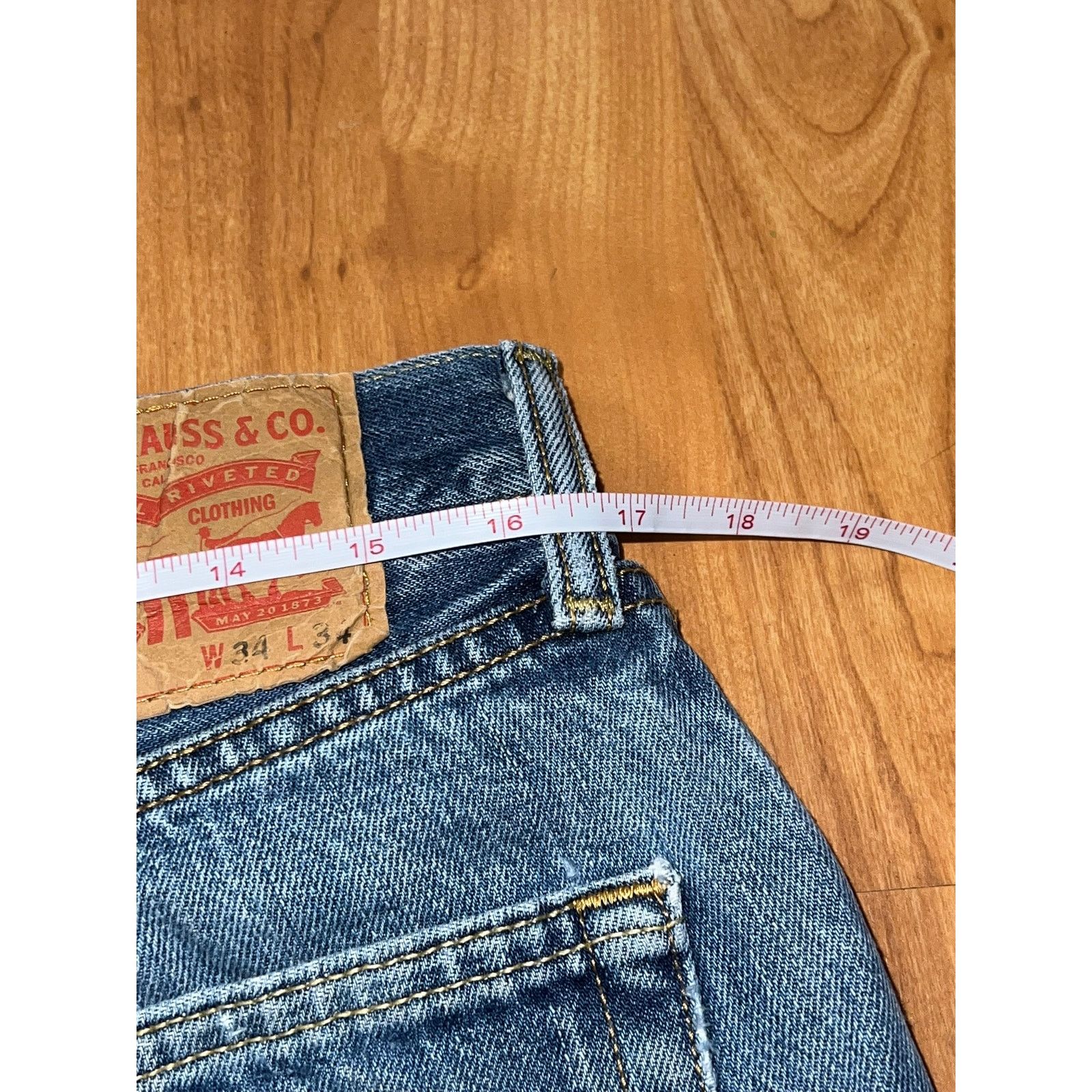 Levi's Y2K Levi Levi's 501 Blue Denim Jeans Bottoms Rip Torn 34x34 Size US 34 / EU 50 - 11 Thumbnail