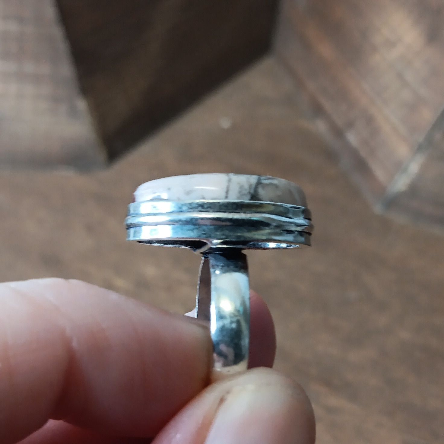 Other Rhodochrosite gemstone ring, sz 5.5 Size ONE SIZE - 4 Thumbnail