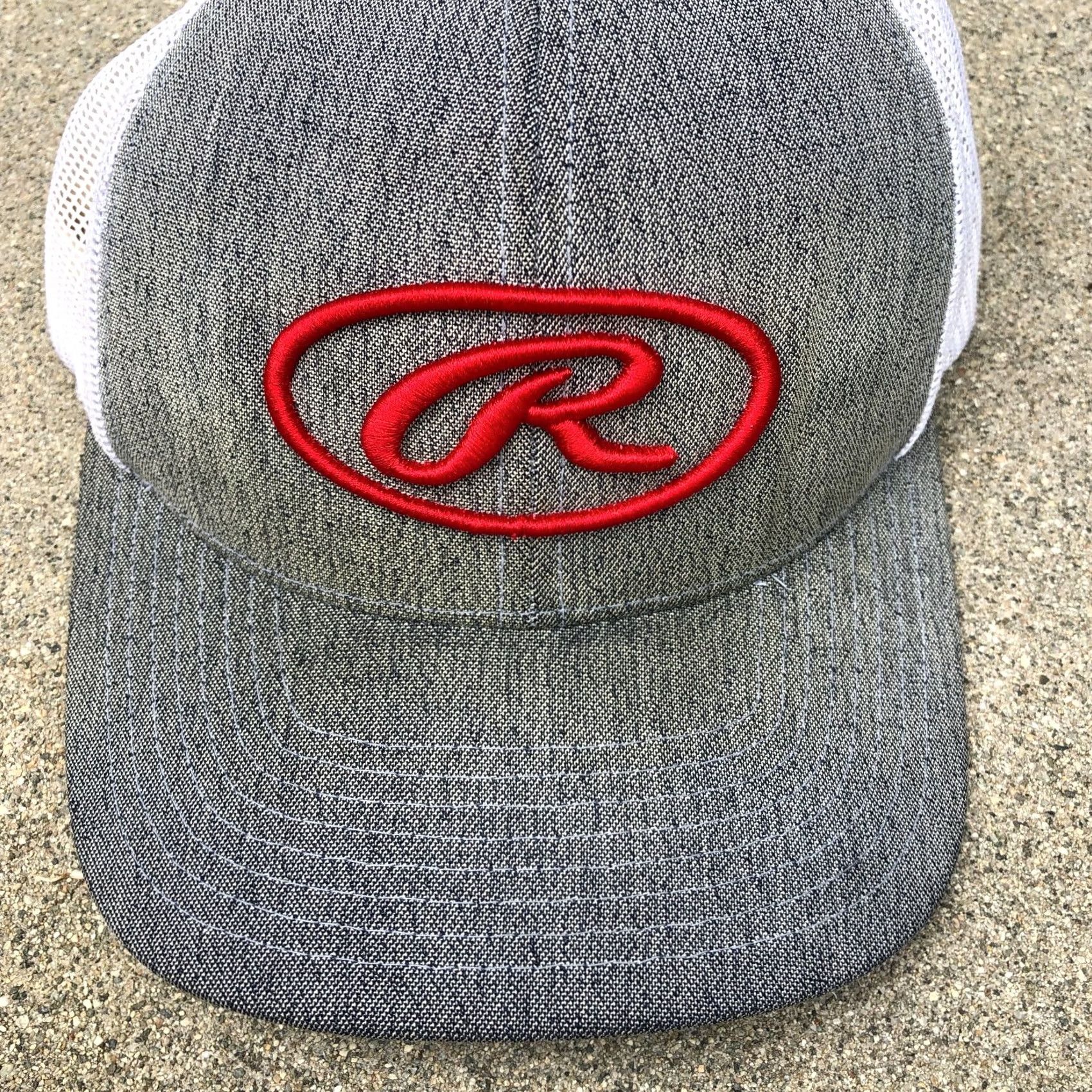 Vintage VINTAGE PACIFIC HEADWEAR Rawlings Trucker Hat Men's Embroidered Snapback Grey Cap Size ONE SIZE - 2 Thumbnail
