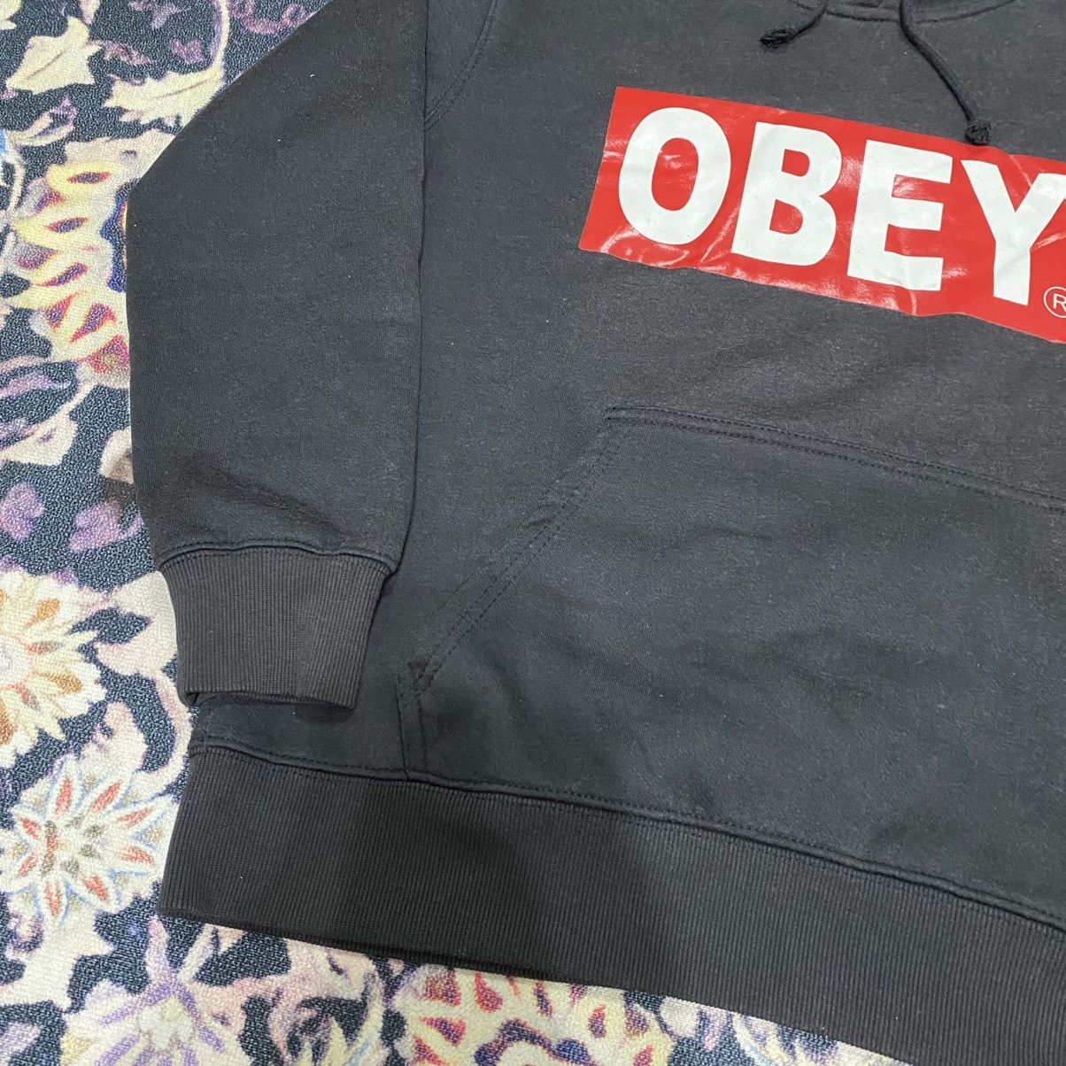 Obey Obey Box Logo Black Hoodie Size US M / EU 48-50 / 2 - 3 Thumbnail