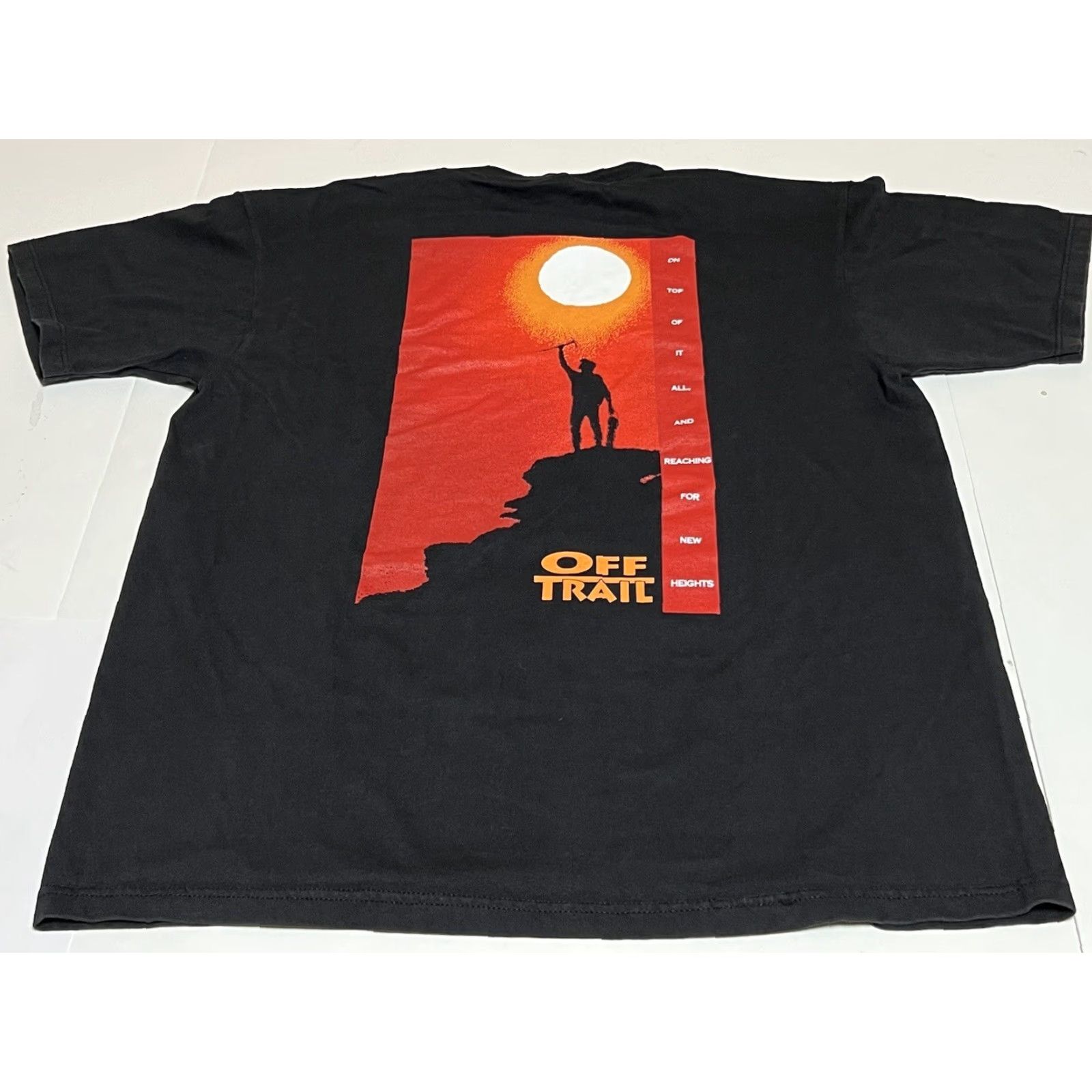 Vintage VINTAGE Off Trail 90s Men’s Sz Large Black T Shirt Two Sided Graphic Shirt Mens Large Black Graphic Print 90s Vintage Size US L / EU 52-54 / 3 - 2 Thumbnail