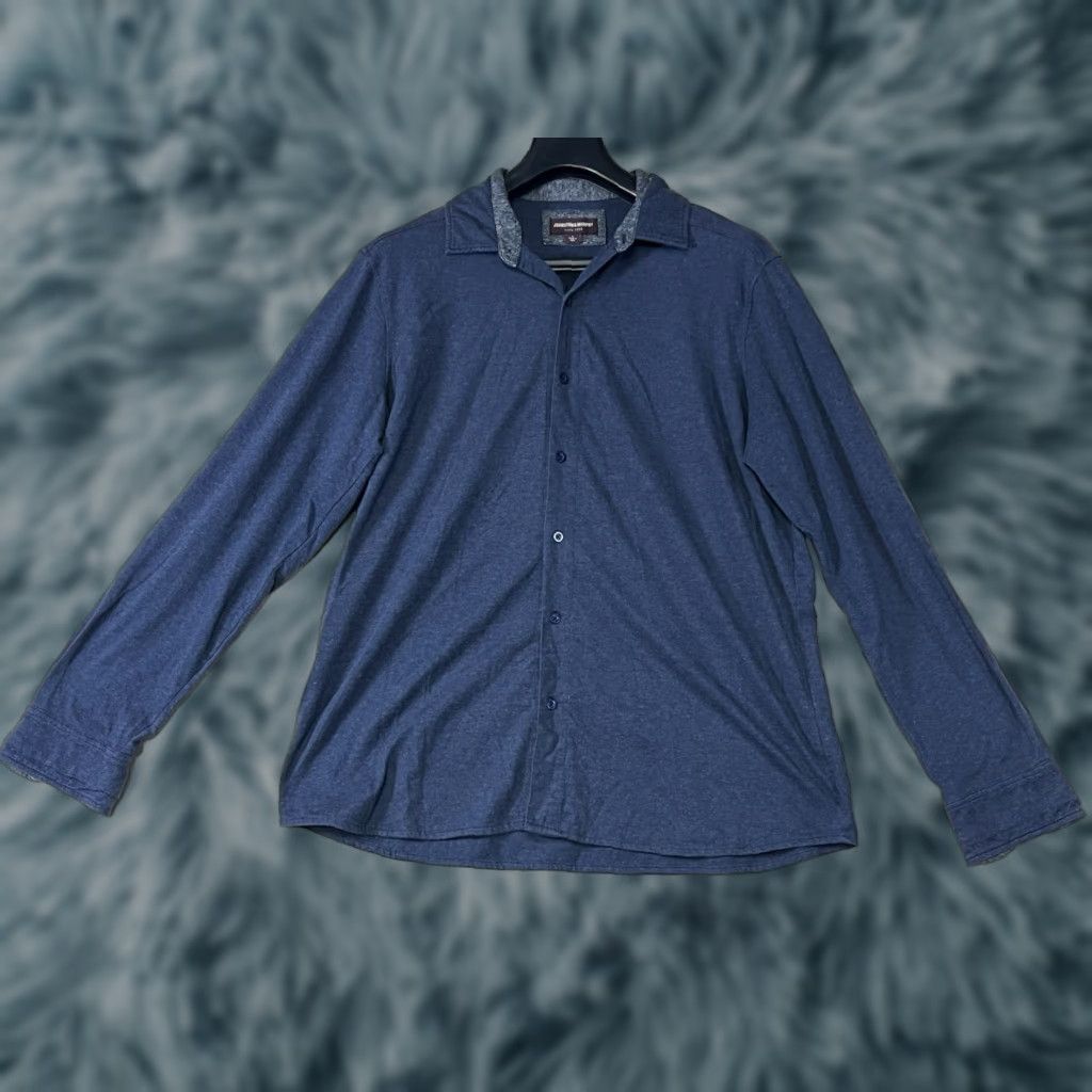 Johnston & Murphy Johnston & Murphy Long Sleeve Shirt Blue Button up Men's L Size US L / EU 52-54 / 3 - 1 Thumbnail
