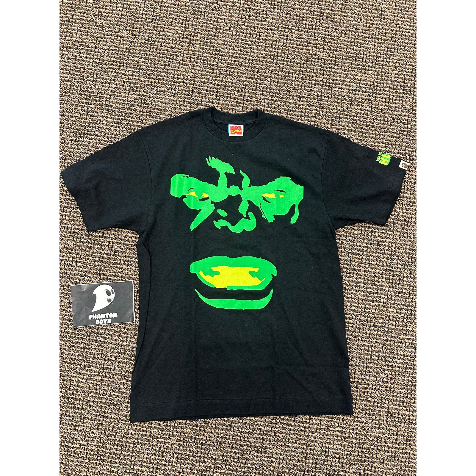 Bape Bape x Marvel 'Hulk' Tee~sizeL Size US L / EU 52-54 / 3 - 1 Thumbnail