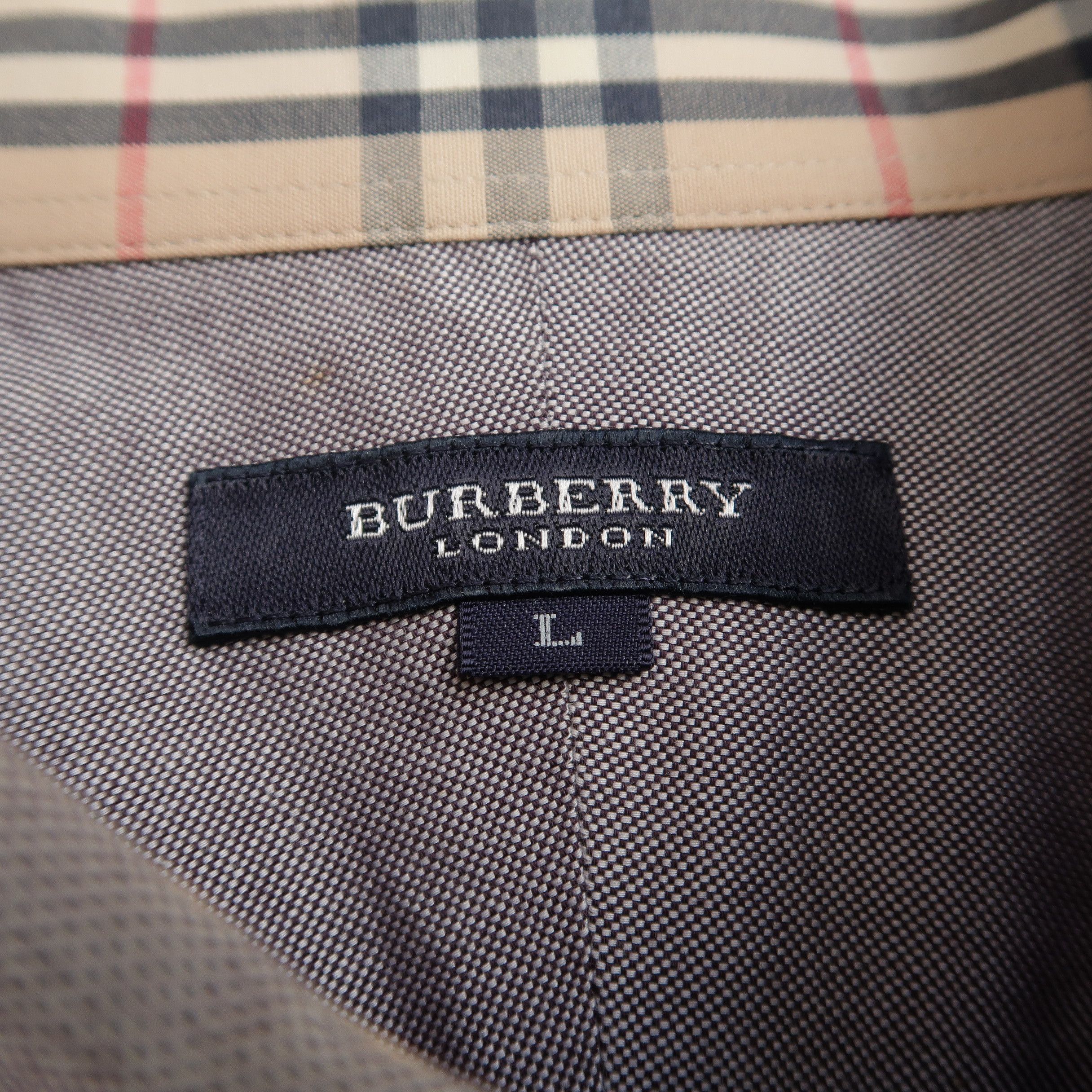 Burberry Burberry London Nova Check Inner Collar Shirt Size US L / EU 52-54 / 3 - 4 Thumbnail