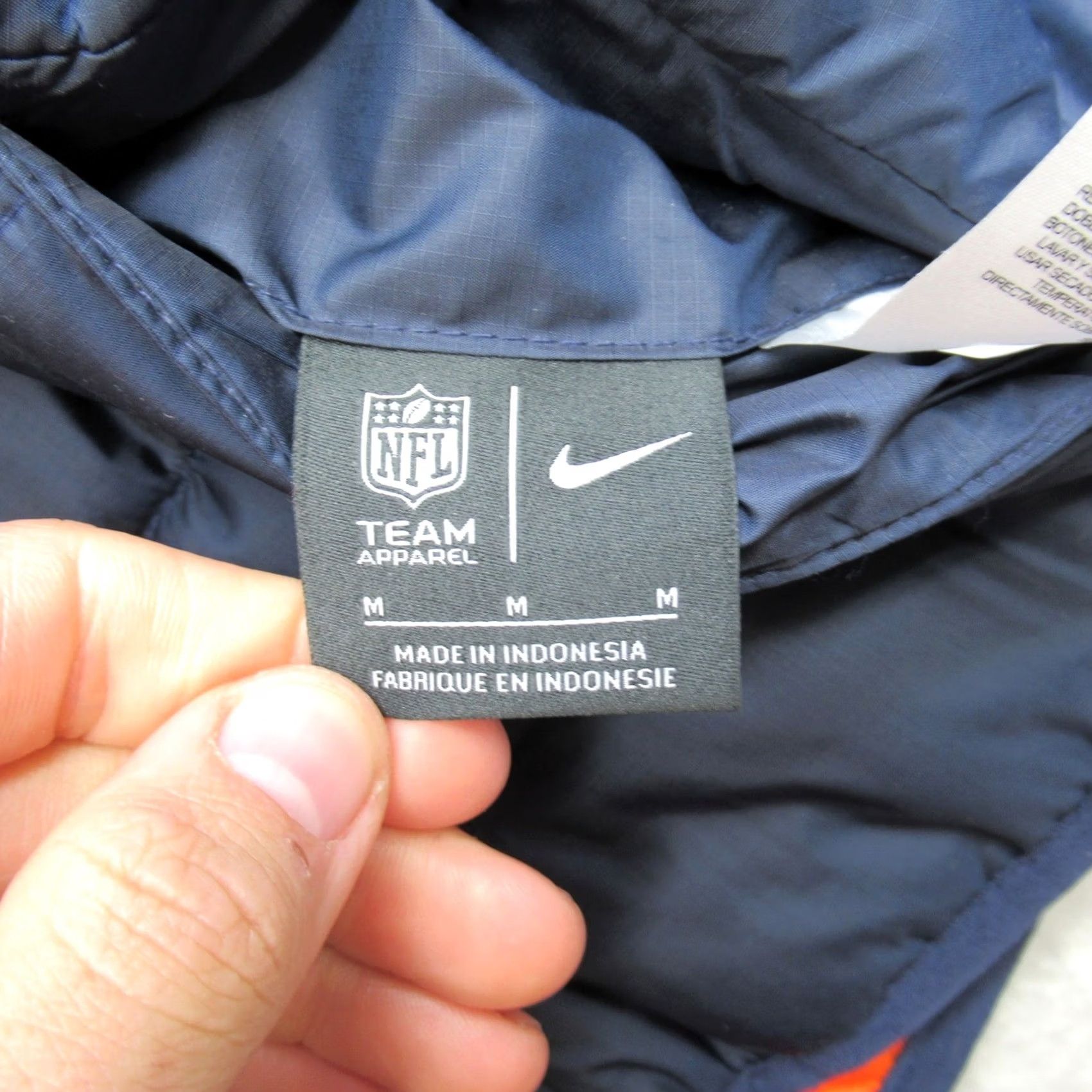 Nike Nike Denver Broncos Vest Mens Medium Blue Reversible Puff Insulated Full Zip Size US M / EU 48-50 / 2 - 5 Thumbnail