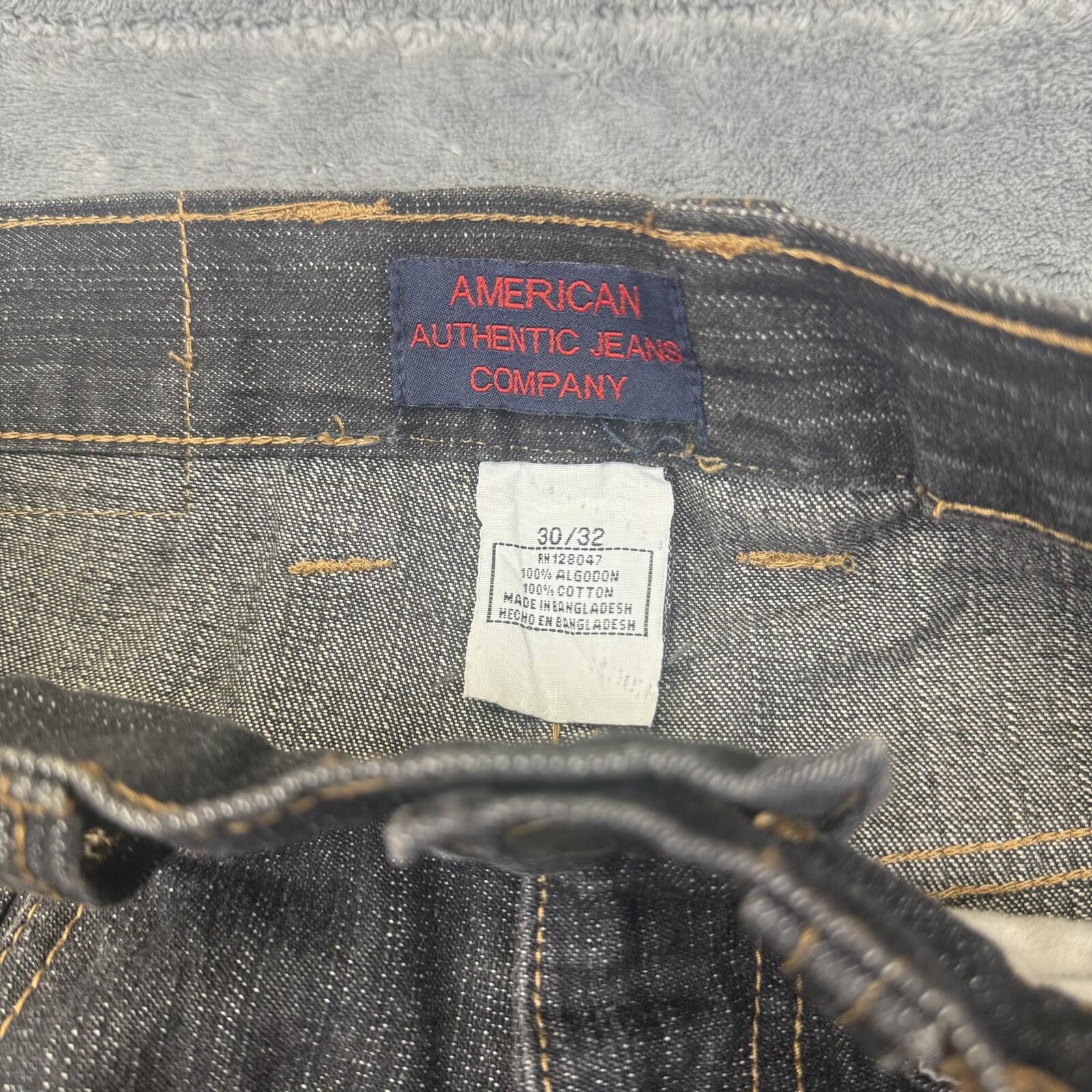 American Eagle Outfitters American Authentic Men's Dark Indigo Raw Denim Jeans Size US 30 / EU 46 - 4 Thumbnail