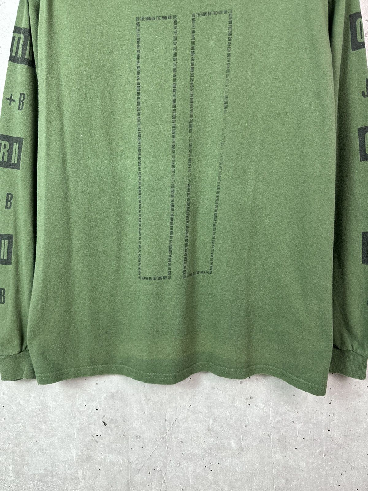 Jay-Z Jay-Z x Beyonce OTR 2 World Tour Green Printed Long Sleeve Size US L / EU 52-54 / 3 - 5 Thumbnail