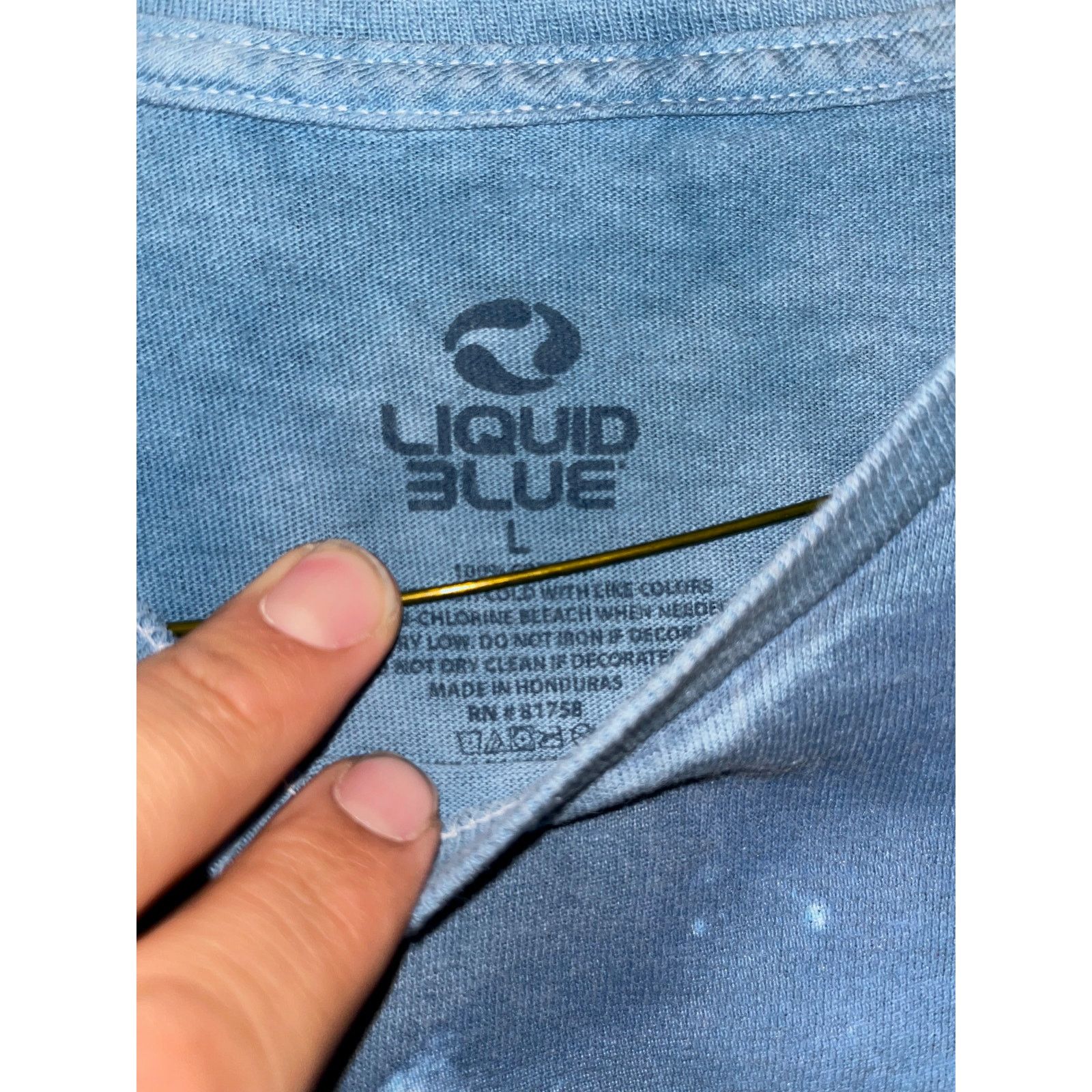 Liquid Blue Liquid Blue White Tiger shirt large tie dye blue Size US L / EU 52-54 / 3 - 2 Thumbnail