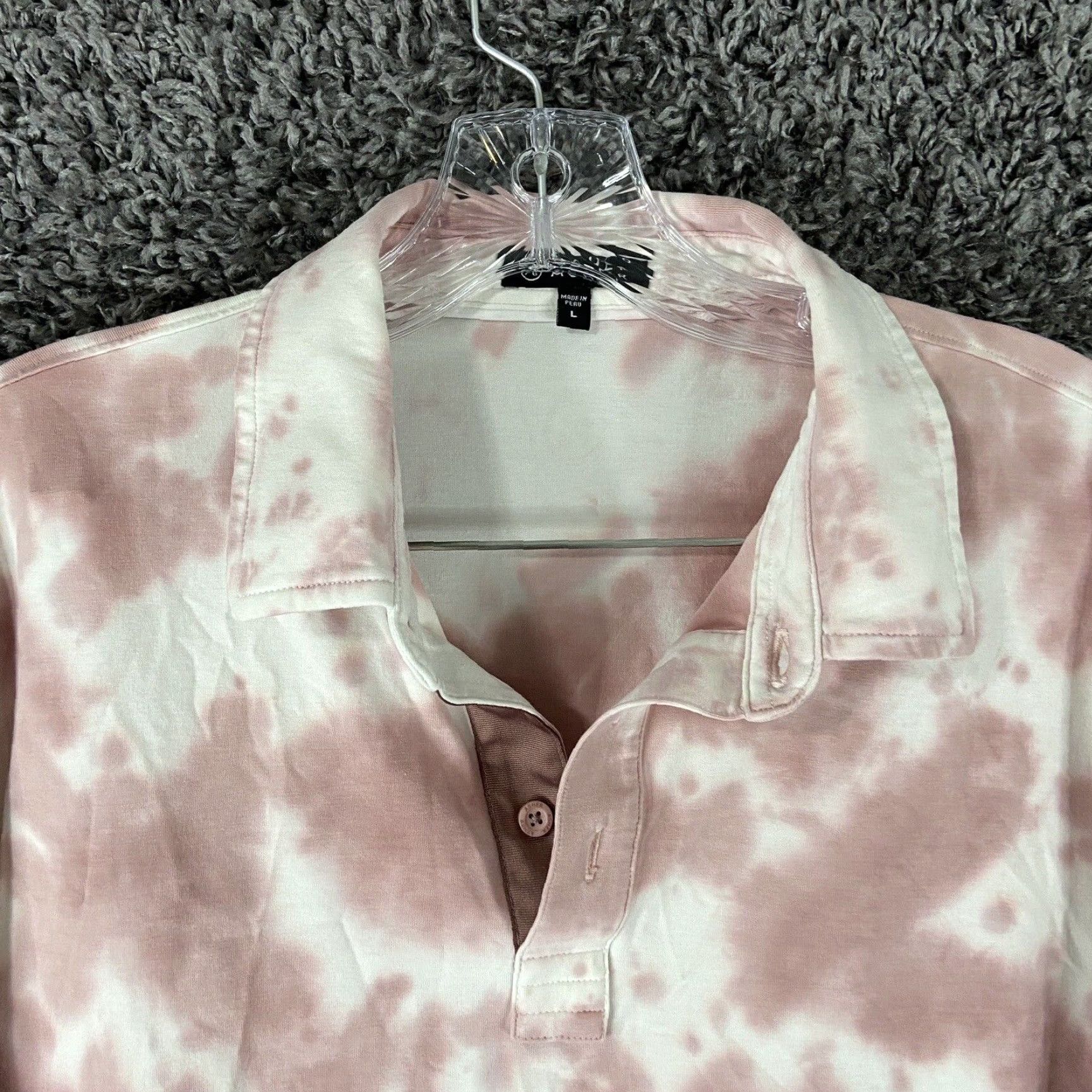 Vintage Asher Pink Tie Dye Polo Men’s L Size US L / EU 52-54 / 3 - 6 Thumbnail