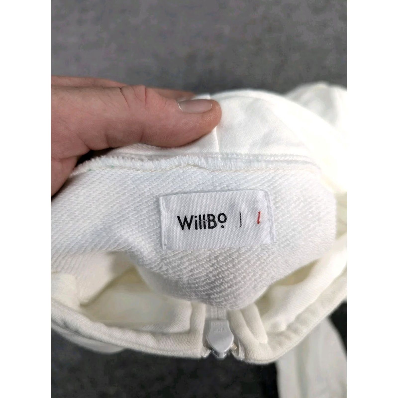 Vintage WillBO Men’s 1/4 Zip Sweatshirt Jacket White Size Large Size US L / EU 52-54 / 3 - 3 Thumbnail