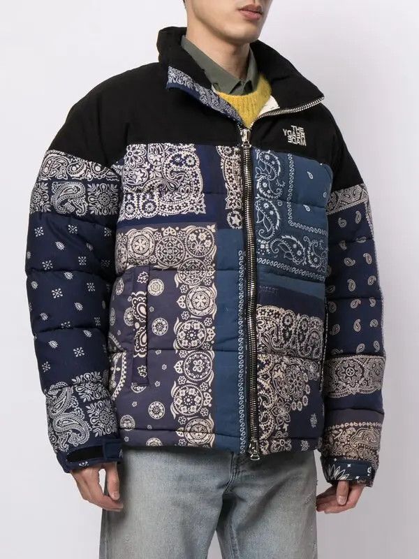 READYMADE ReadyMade Blue Bandana Paisley Puffer Jacket sz 0 Size US XS / EU 42 / 0 - 1 Thumbnail