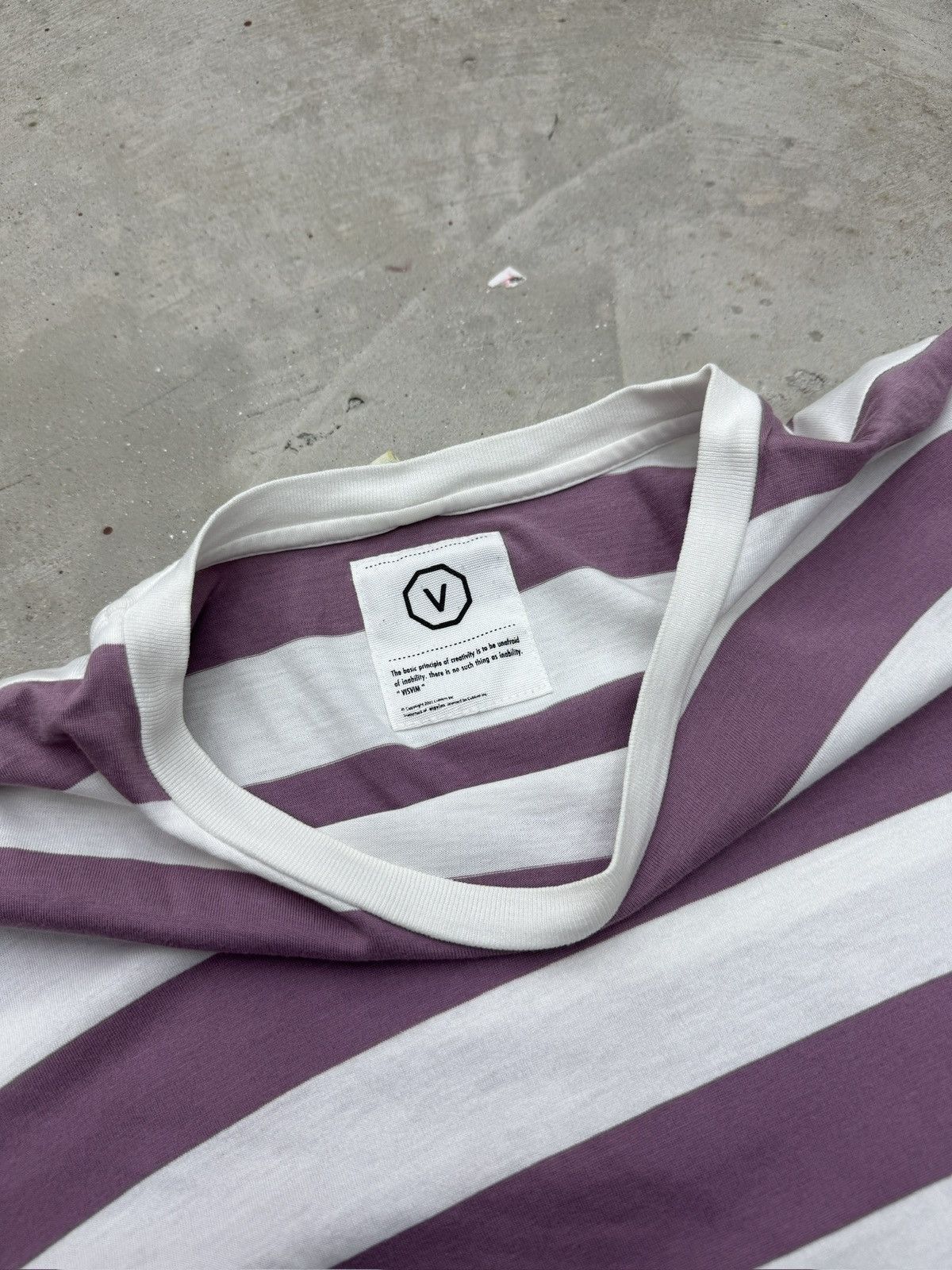 Visvim White and Pink Stripped VisVim LongSleeve Size US S / EU 44-46 / 1 - 3 Thumbnail