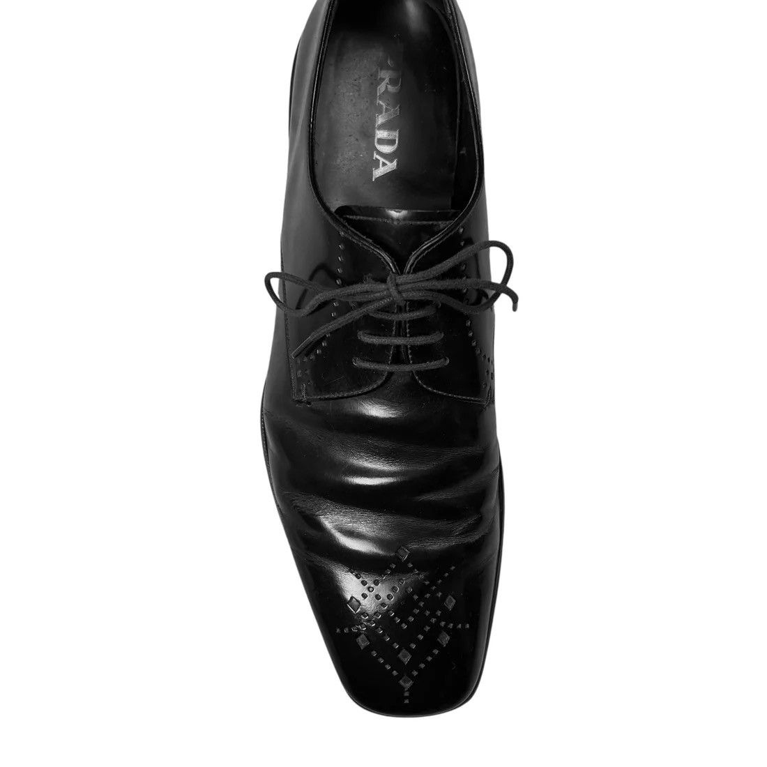Prada Prada Perforated Square Toe Derbies Size US 8 / EU 41 - 6 Thumbnail