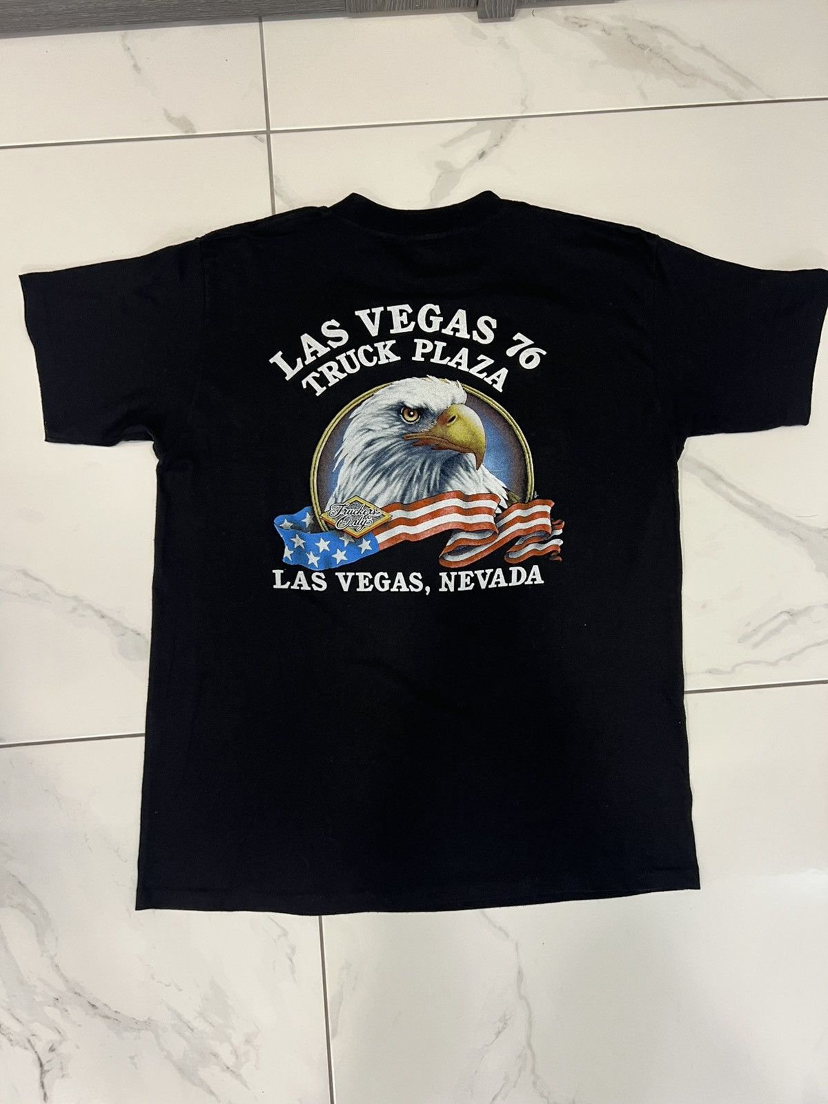 Other Rare 90s 3D Emblem “On The Road Again” Trucker Tee Size L Size US L / EU 52-54 / 3 - 5 Thumbnail